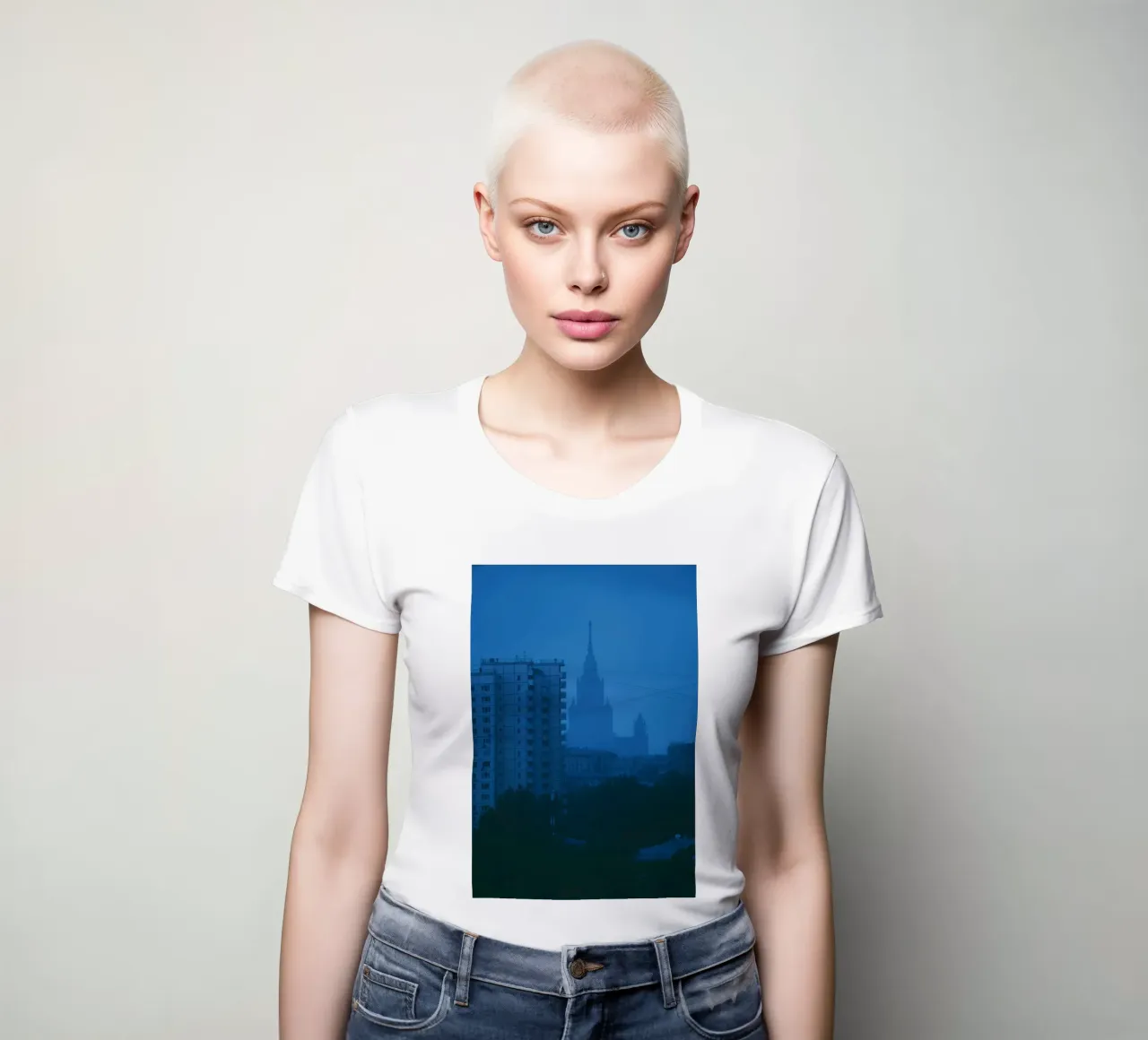 aumento dell'edificio t-shirt da donna da Bleu