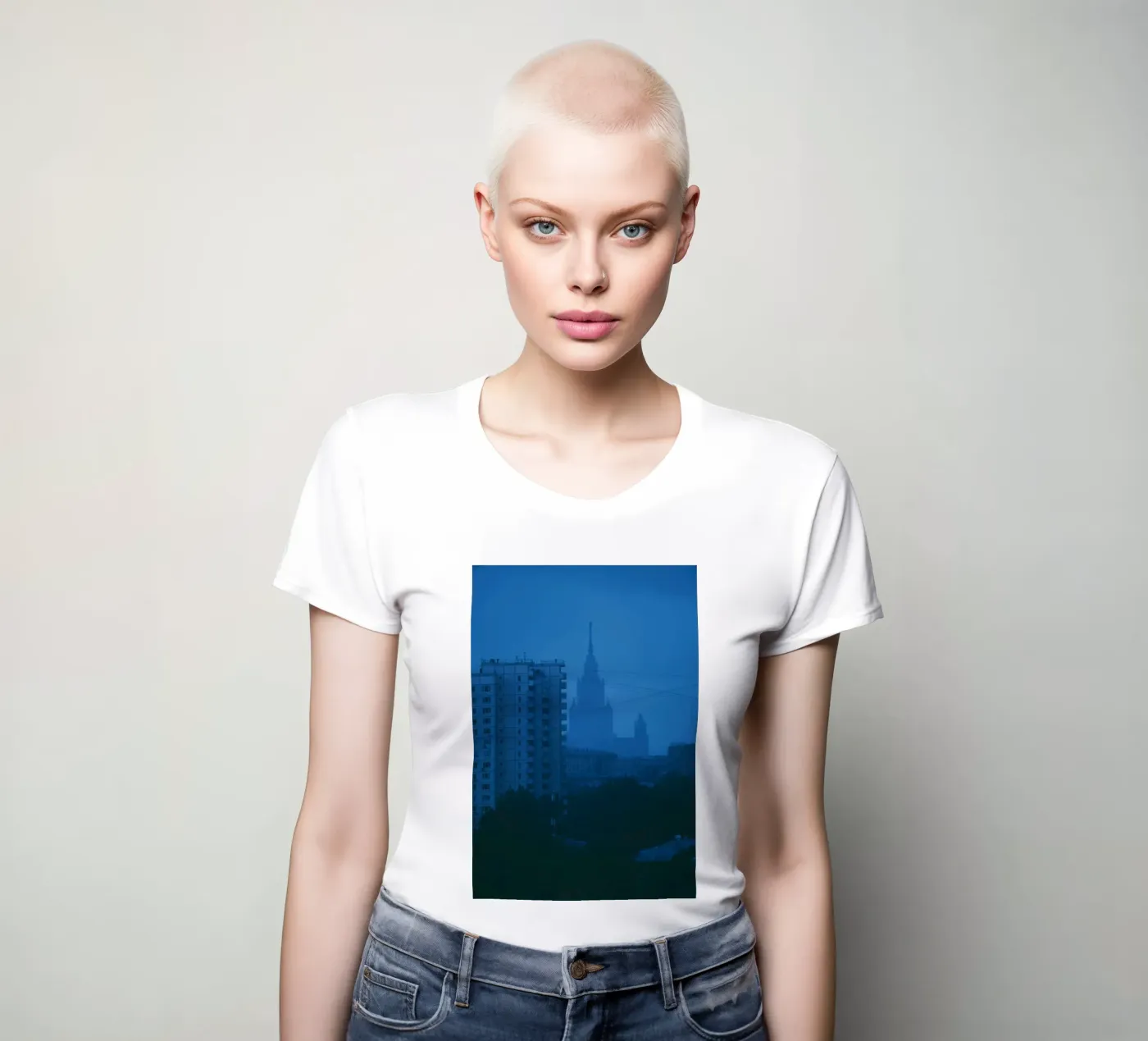 aumento dell'edificio t-shirt da donna da Bleu