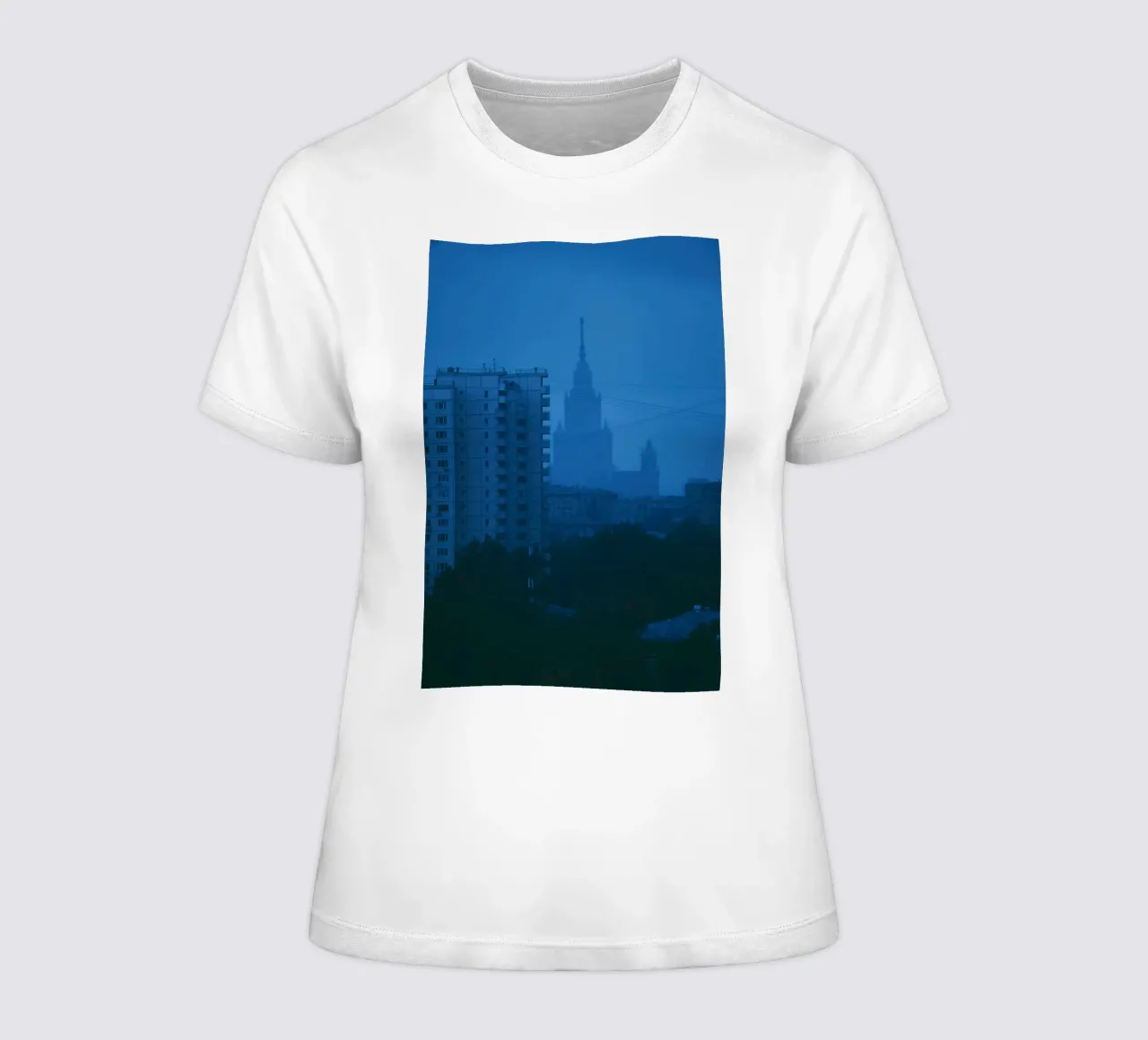 aumento dell'edificio t-shirt da donna da Bleu