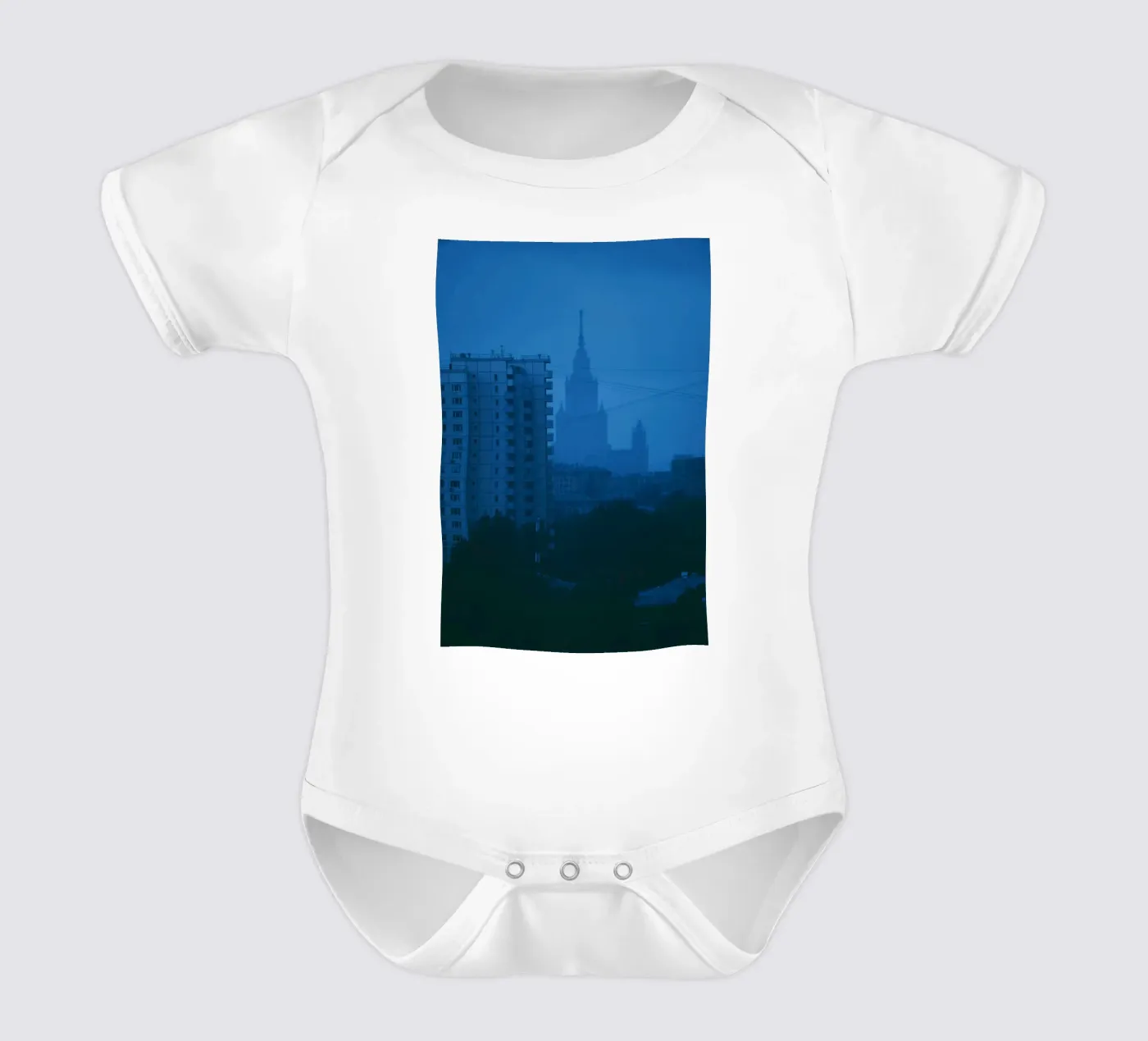 building rise body neonato maniche corte da Bleu