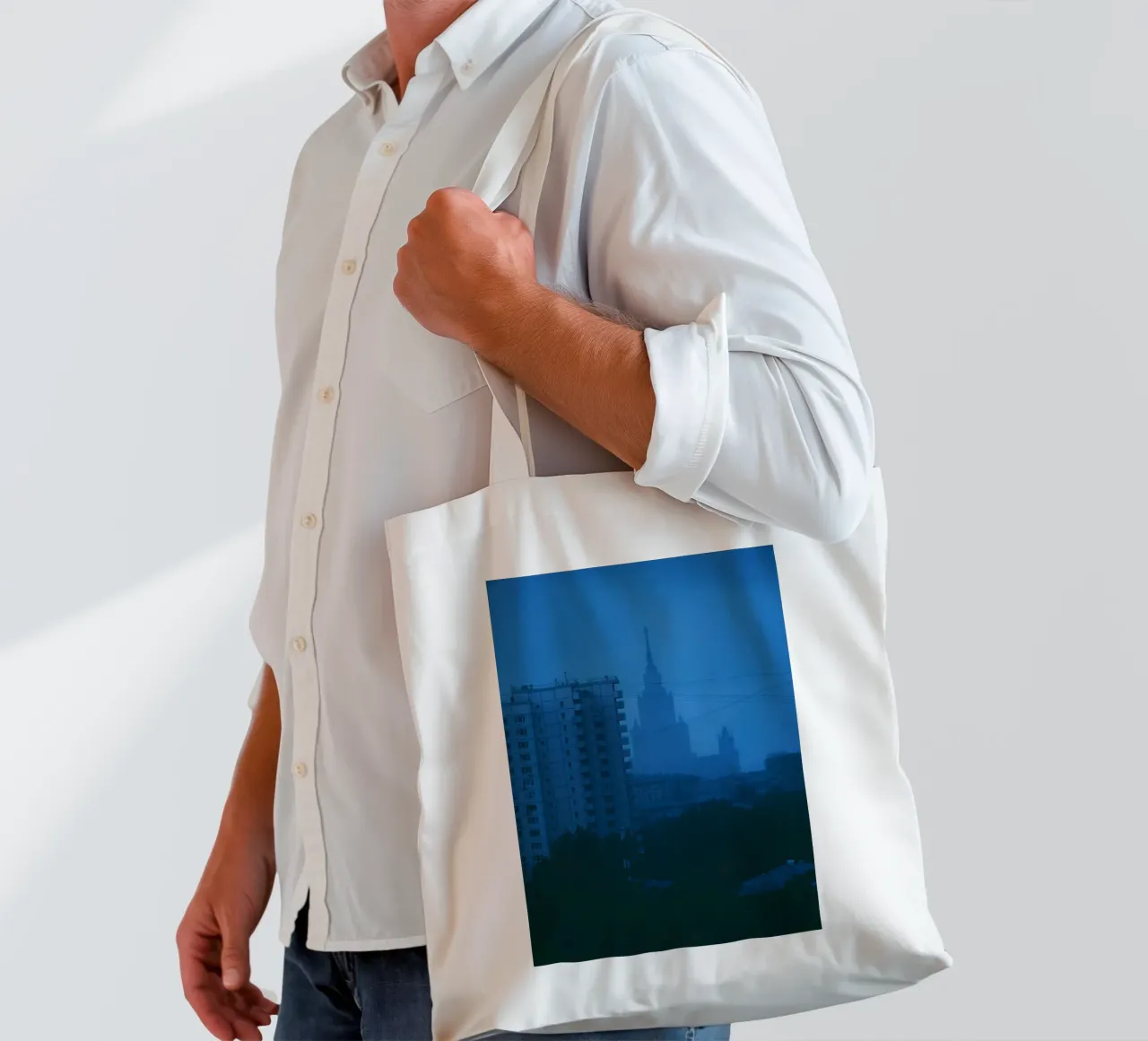 aumento dell'edificio borsa in juta da Bleu