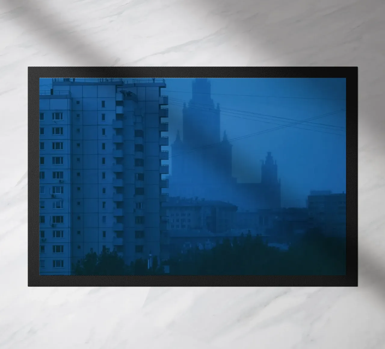 Gebäudeanstieg Fußmatte von Bleu