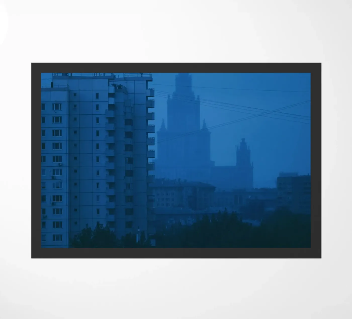 building rise deurmat van Bleu