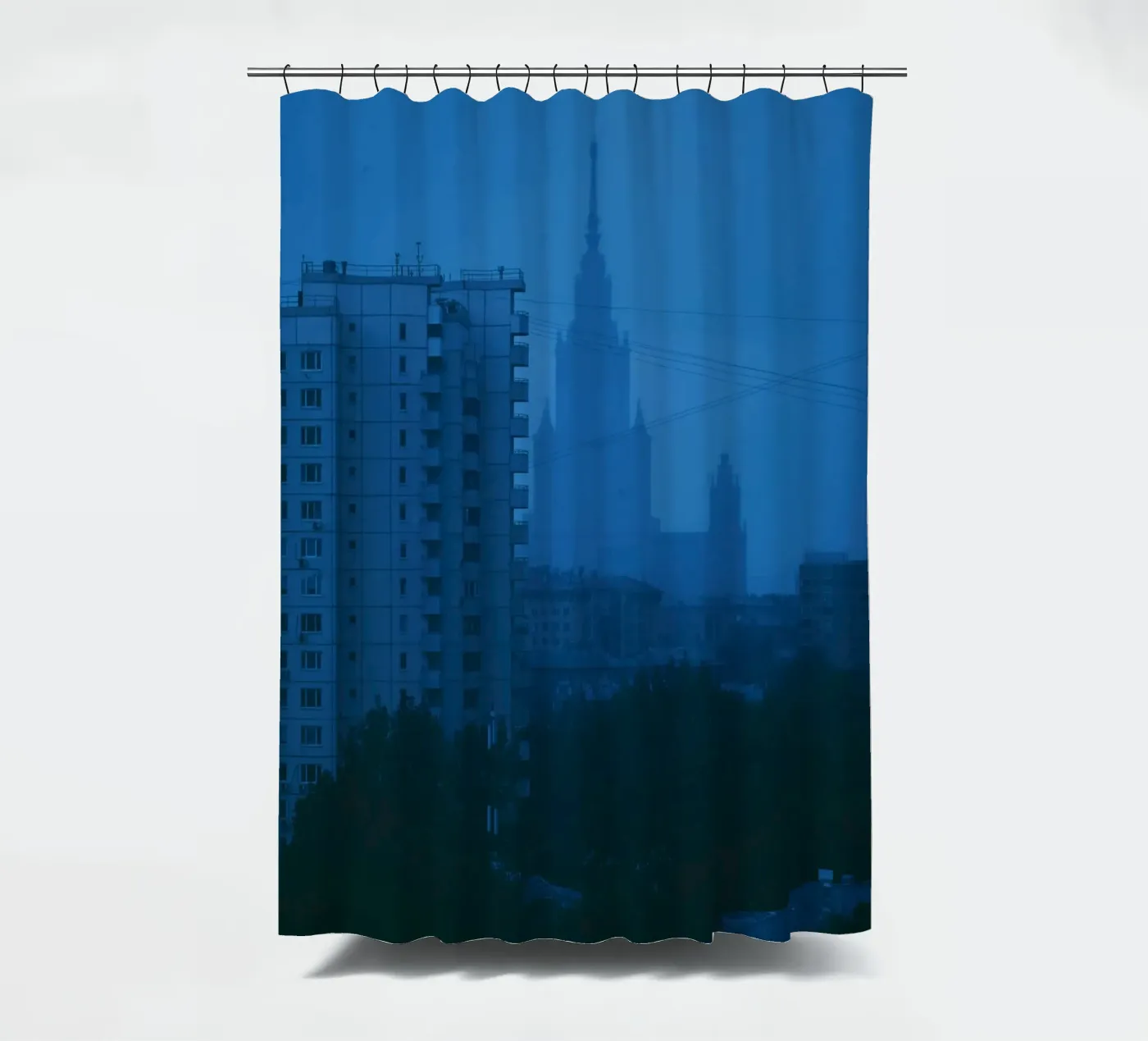 aumento dell'edificio tenda da doccia da Bleu