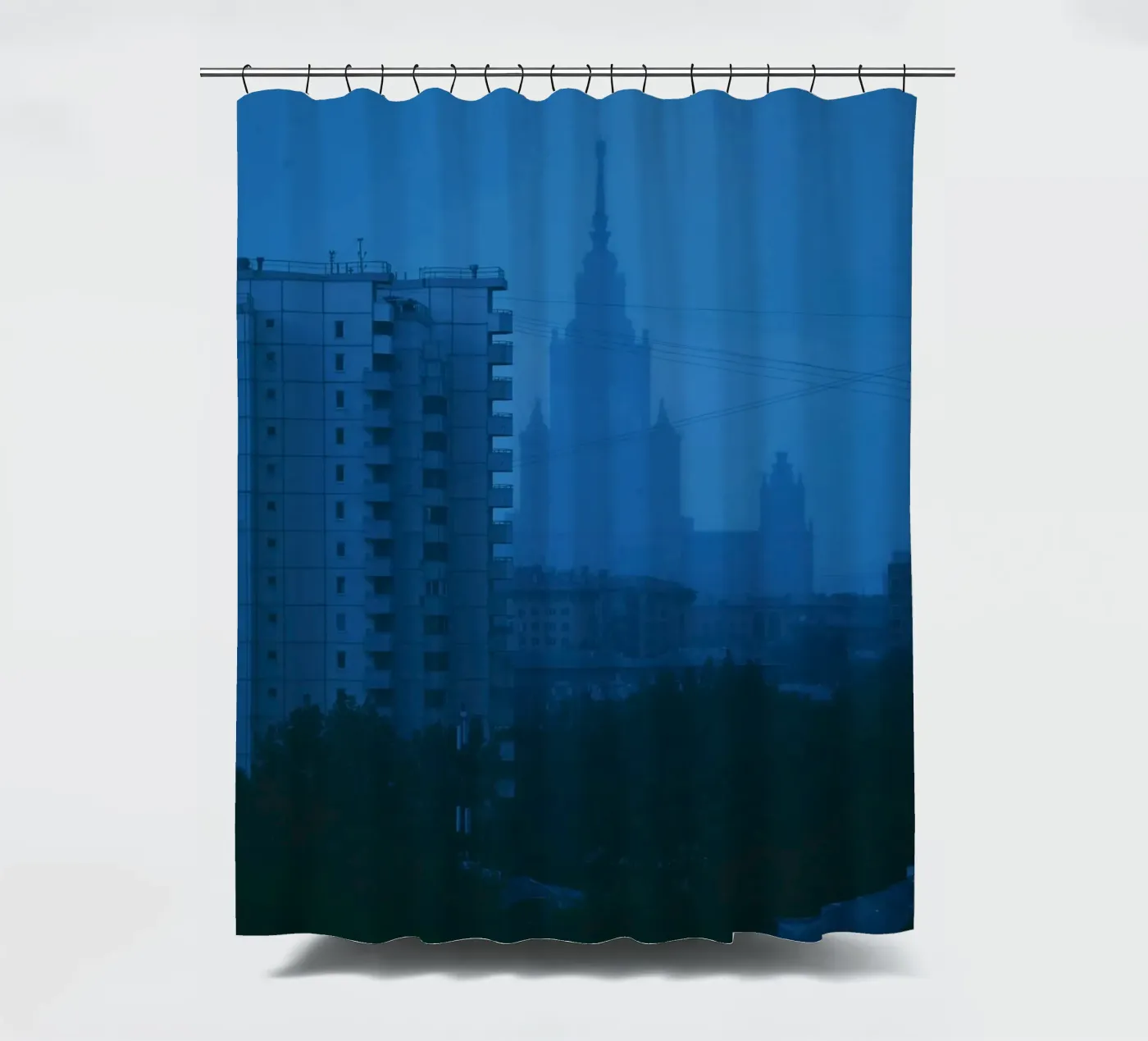 aumento dell'edificio tenda da doccia da Bleu