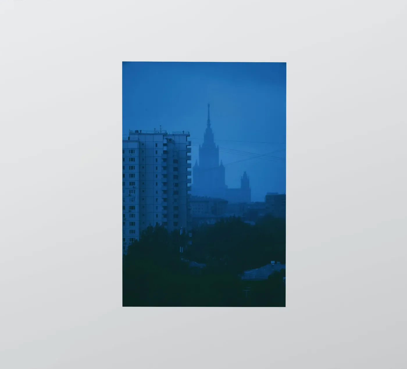 aumento dell'edificio adesivo da Bleu