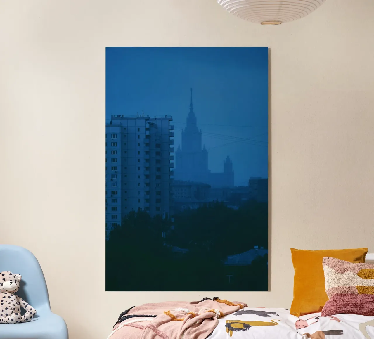 montée en puissance des bâtiments plexiglas de Bleu