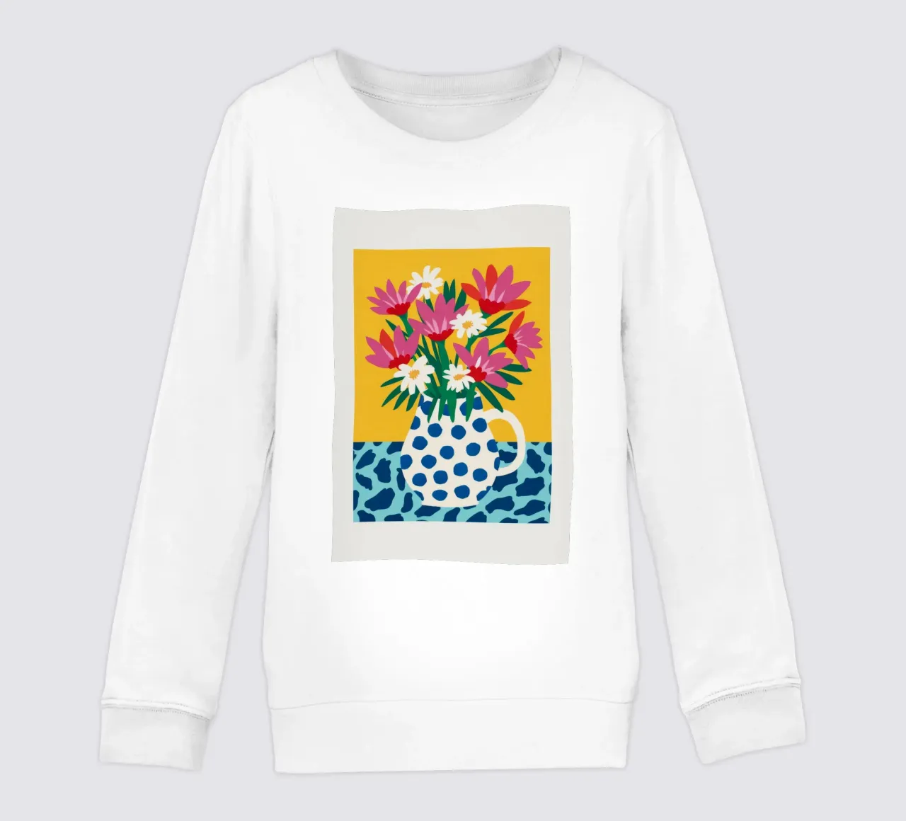 Pois floreale pop felpa bambino da Terra Tone