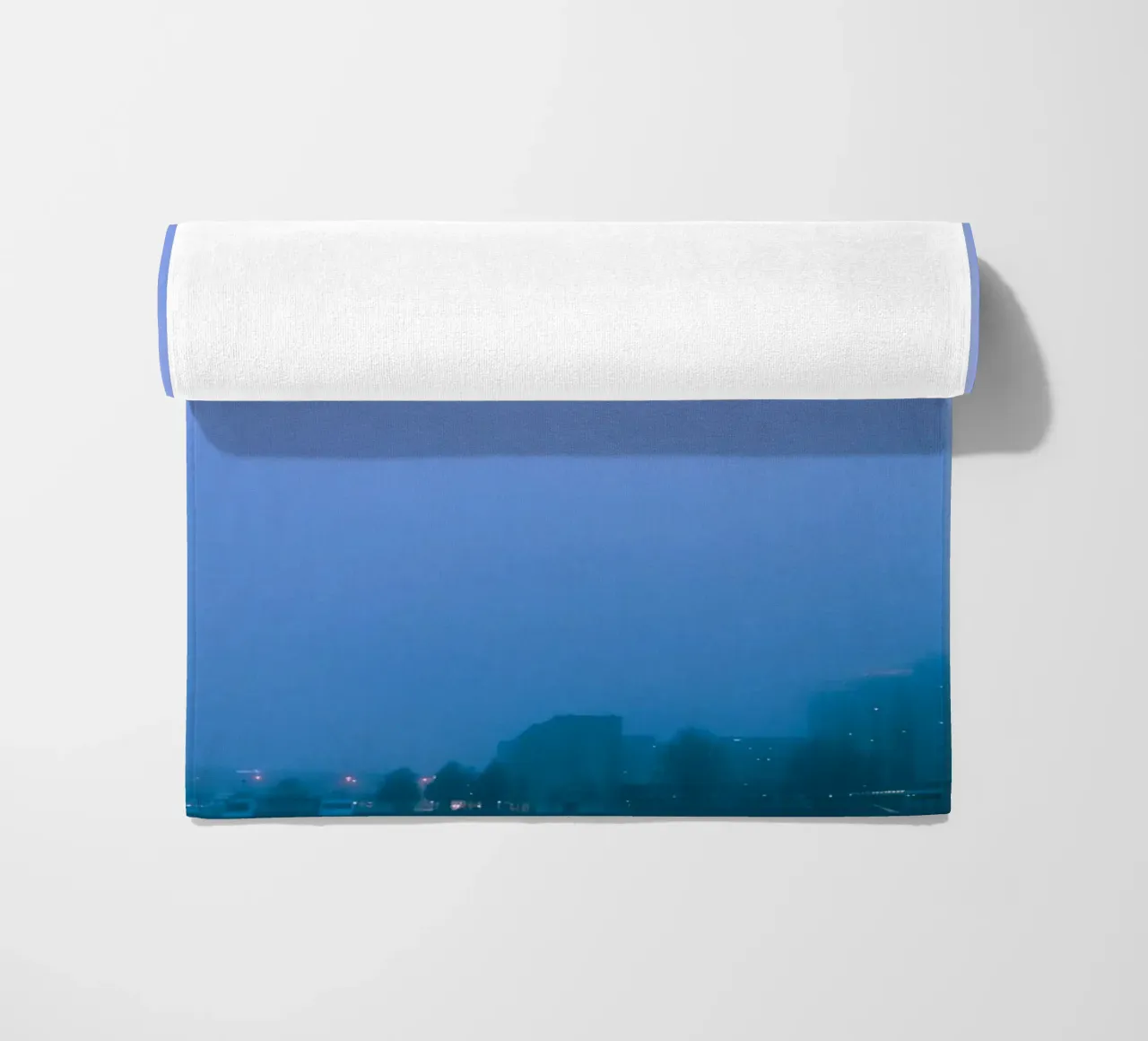 blue peace beach towel by Bleu