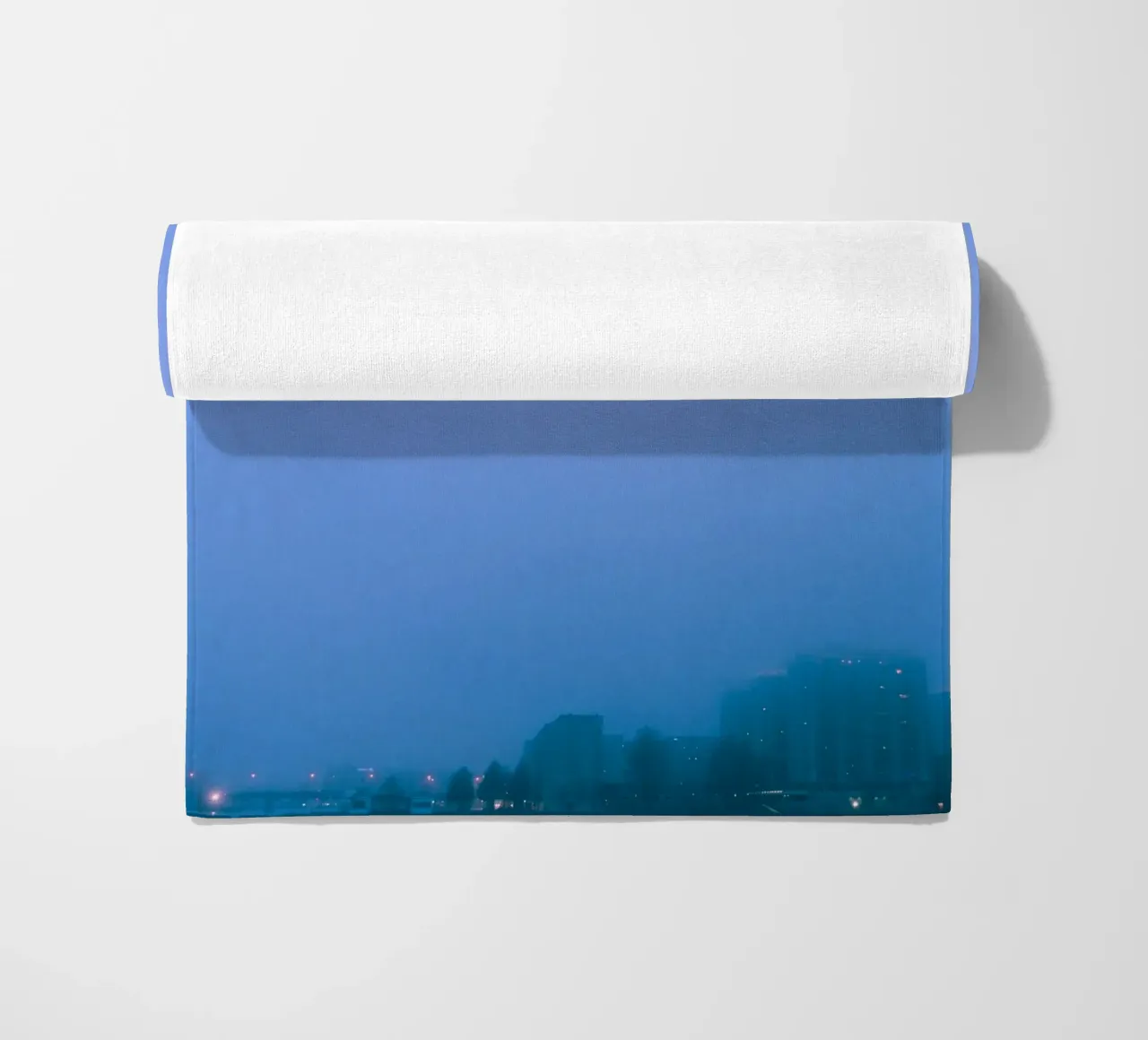 blue peace beach towel by Bleu