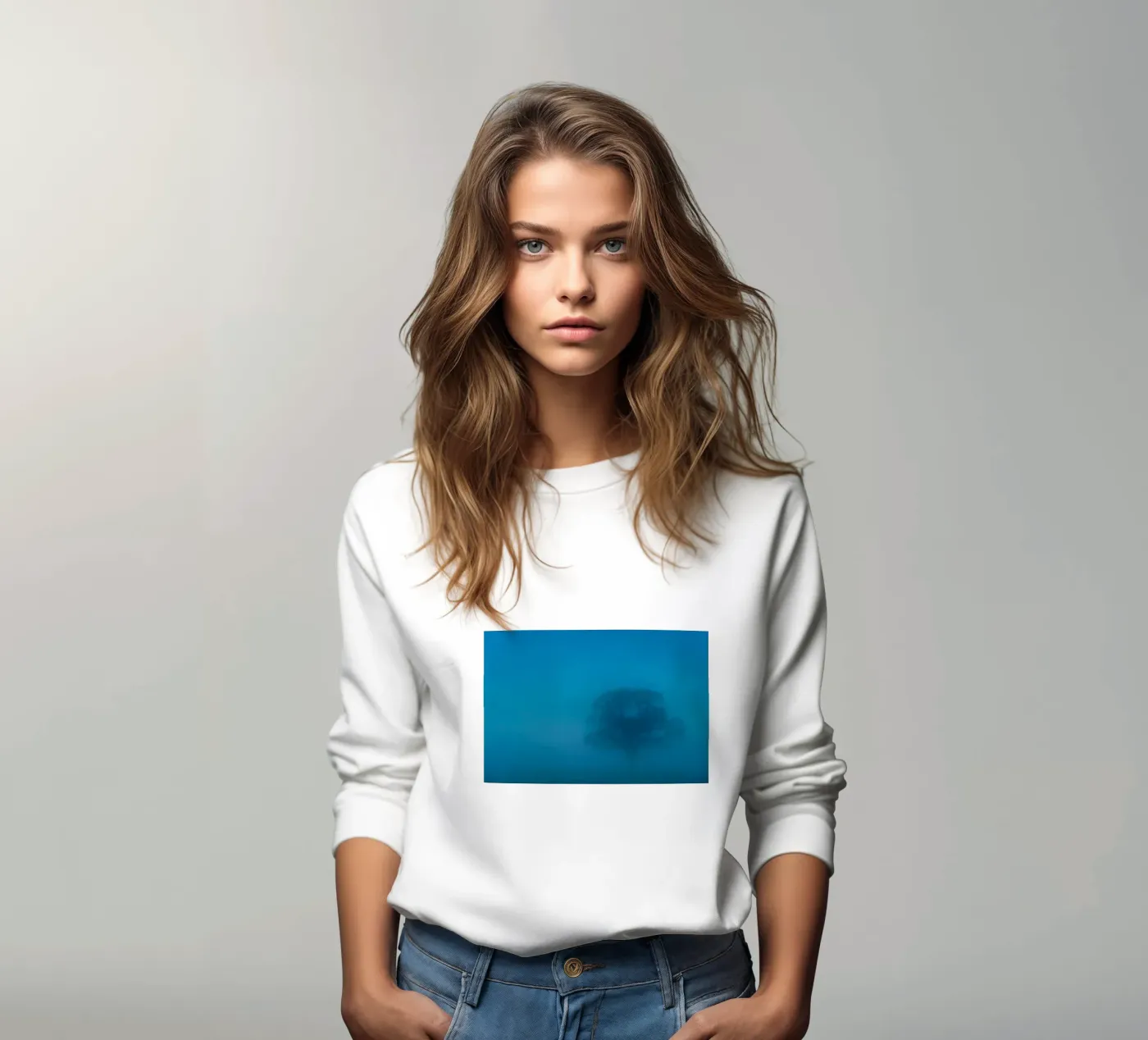 mist tree sweatshirt by Bleu