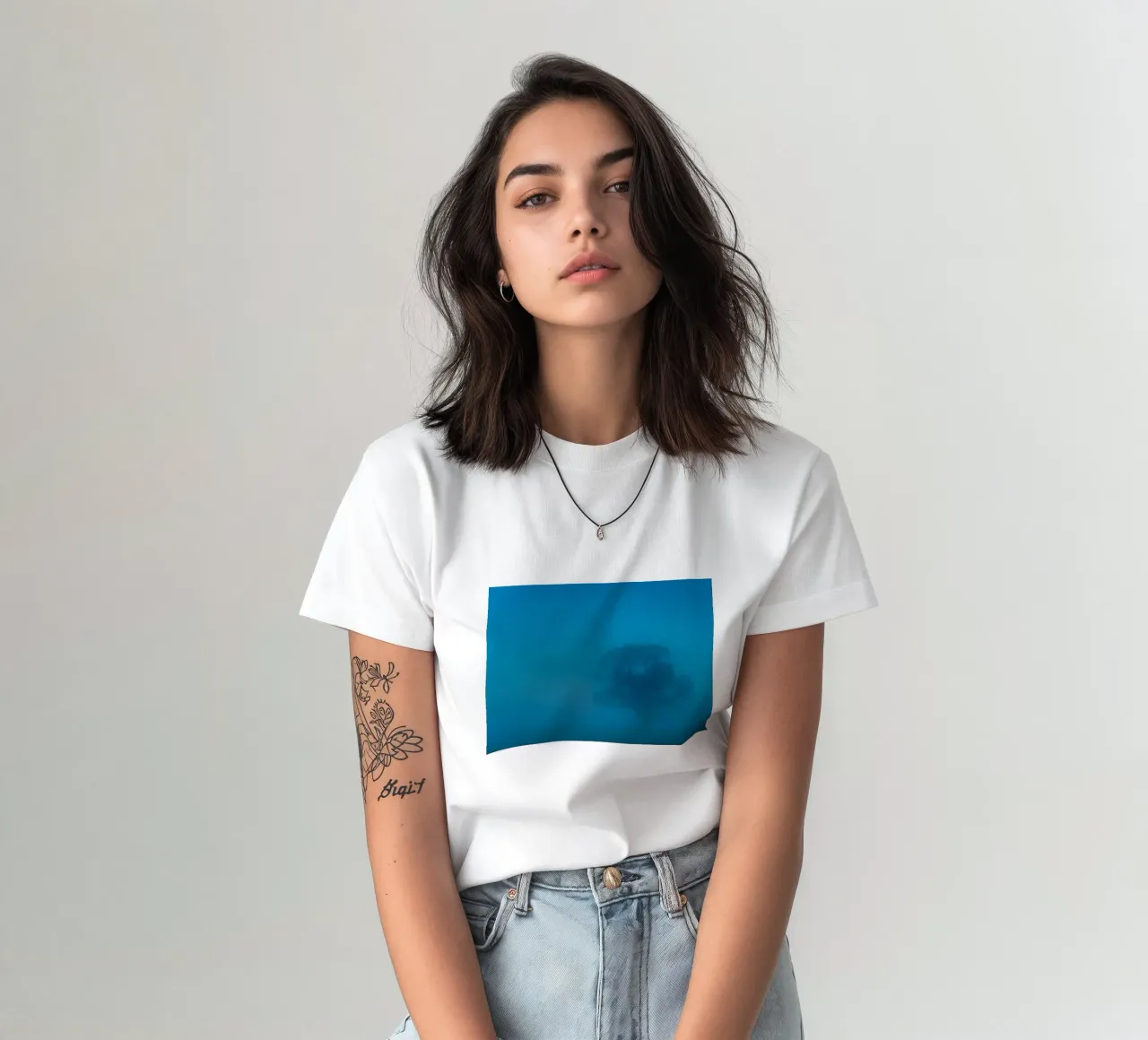albero della nebbia t-shirt da Bleu