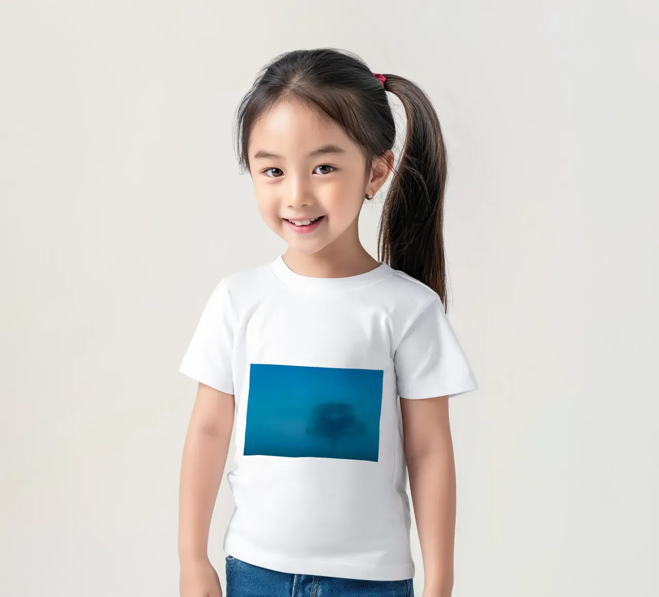 albero della nebbia t-shirt bambini da Bleu