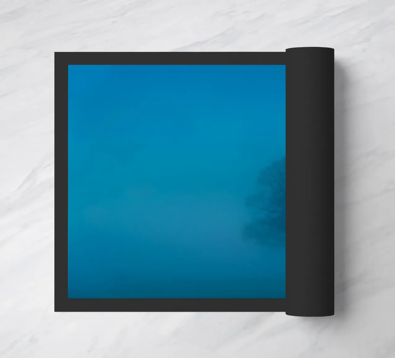 mist tree doormat by Bleu