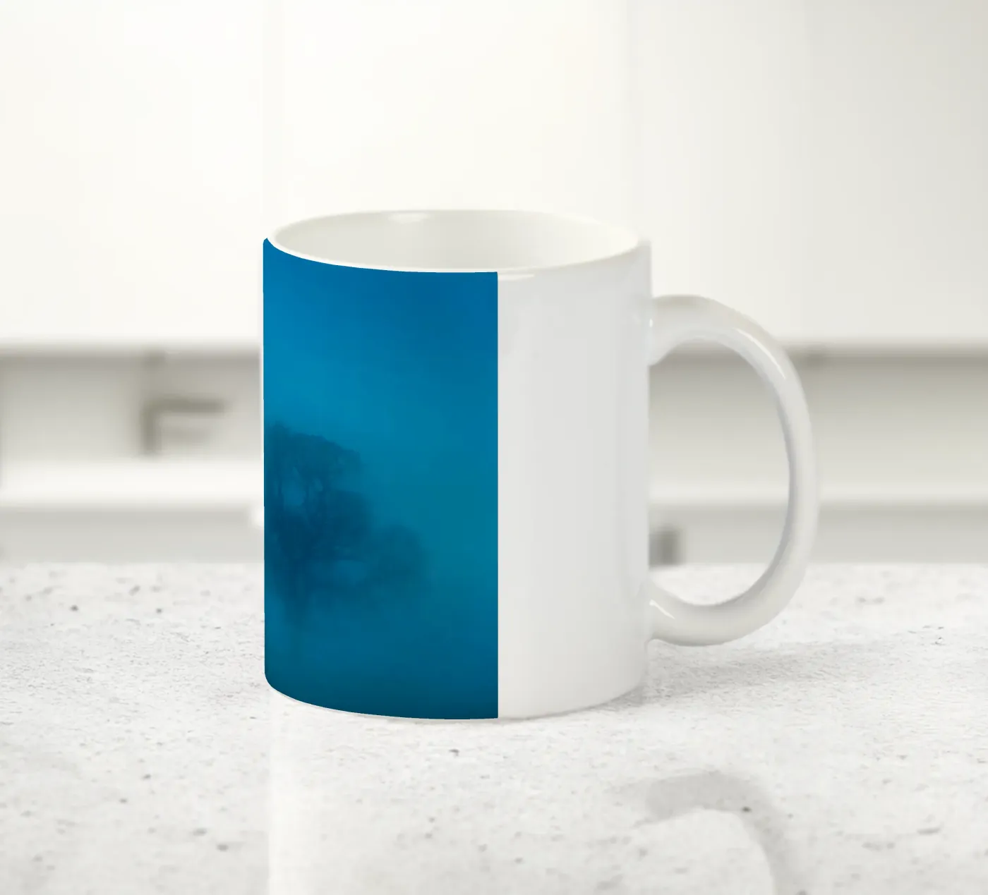 mist tree ceramic mug by Bleu