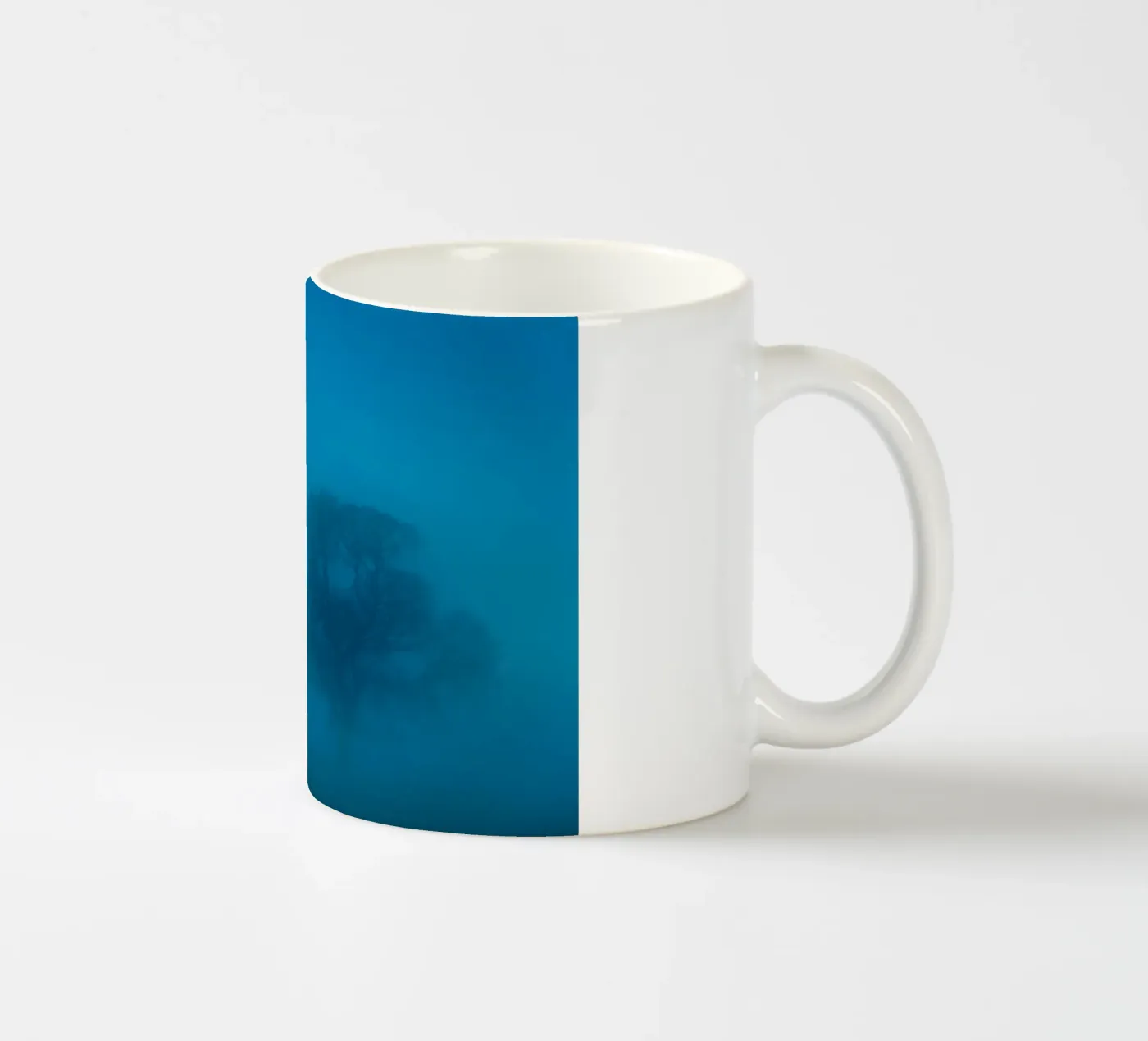 mist tree ceramic mug by Bleu