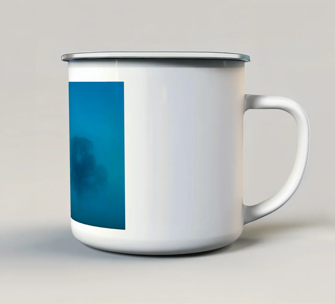 mist tree enamel mug by Bleu