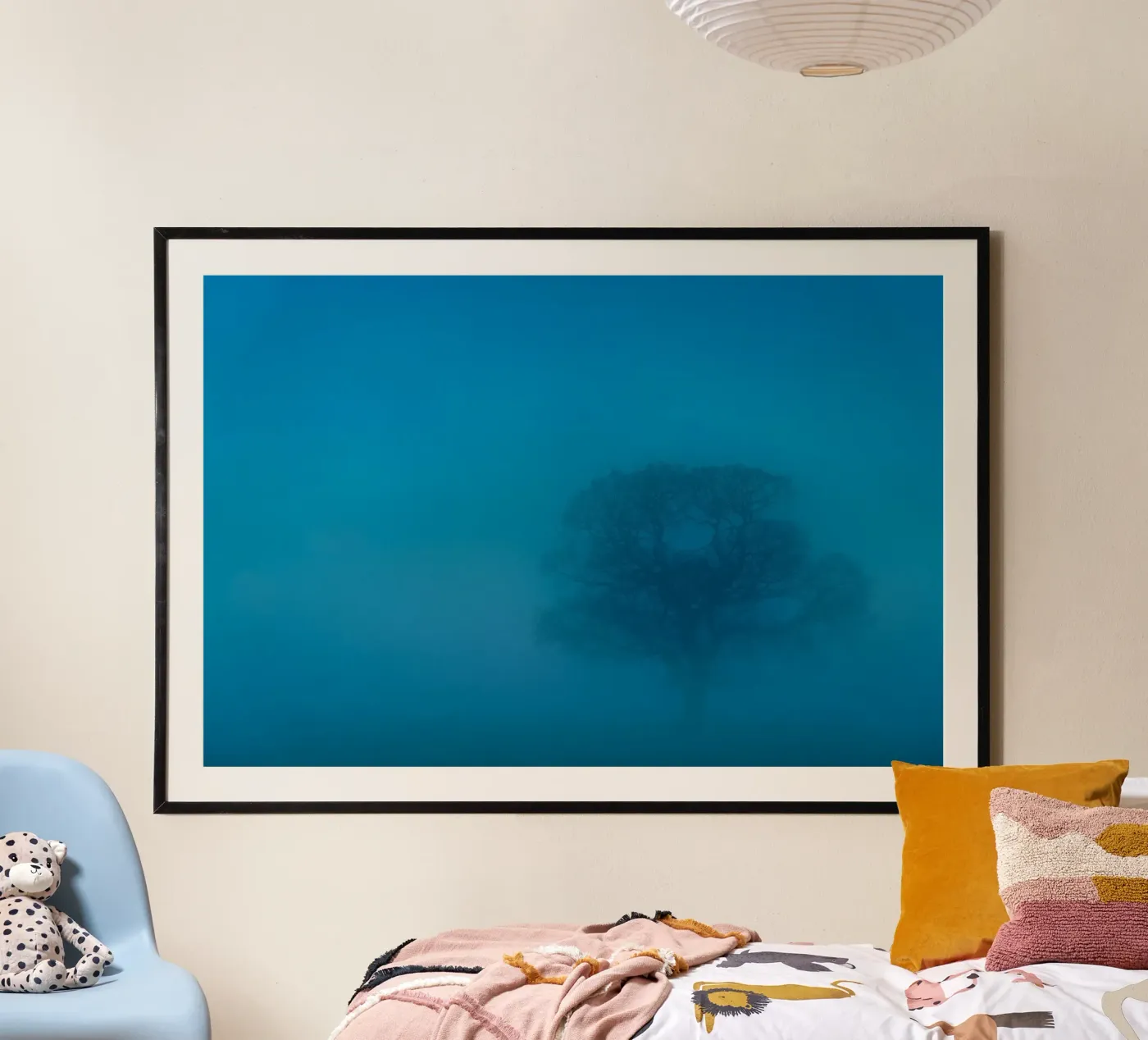 mistboom poster van Bleu