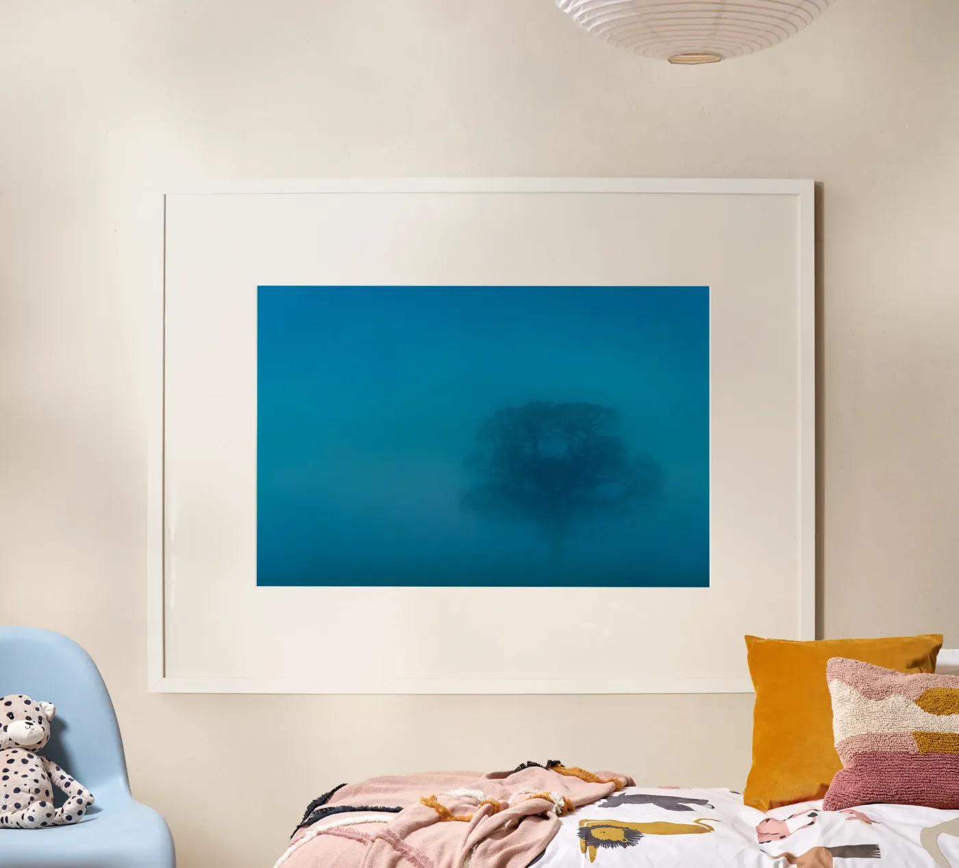 mistboom poster van Bleu