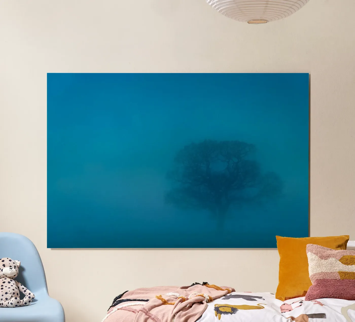 Nebelbaum Poster von Bleu