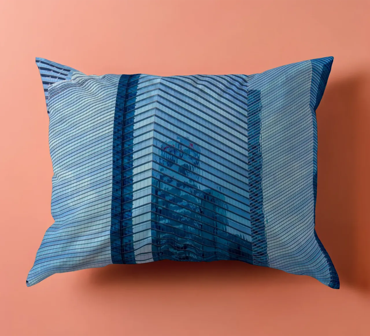 skyscraper grass decorative cushion by Bleu