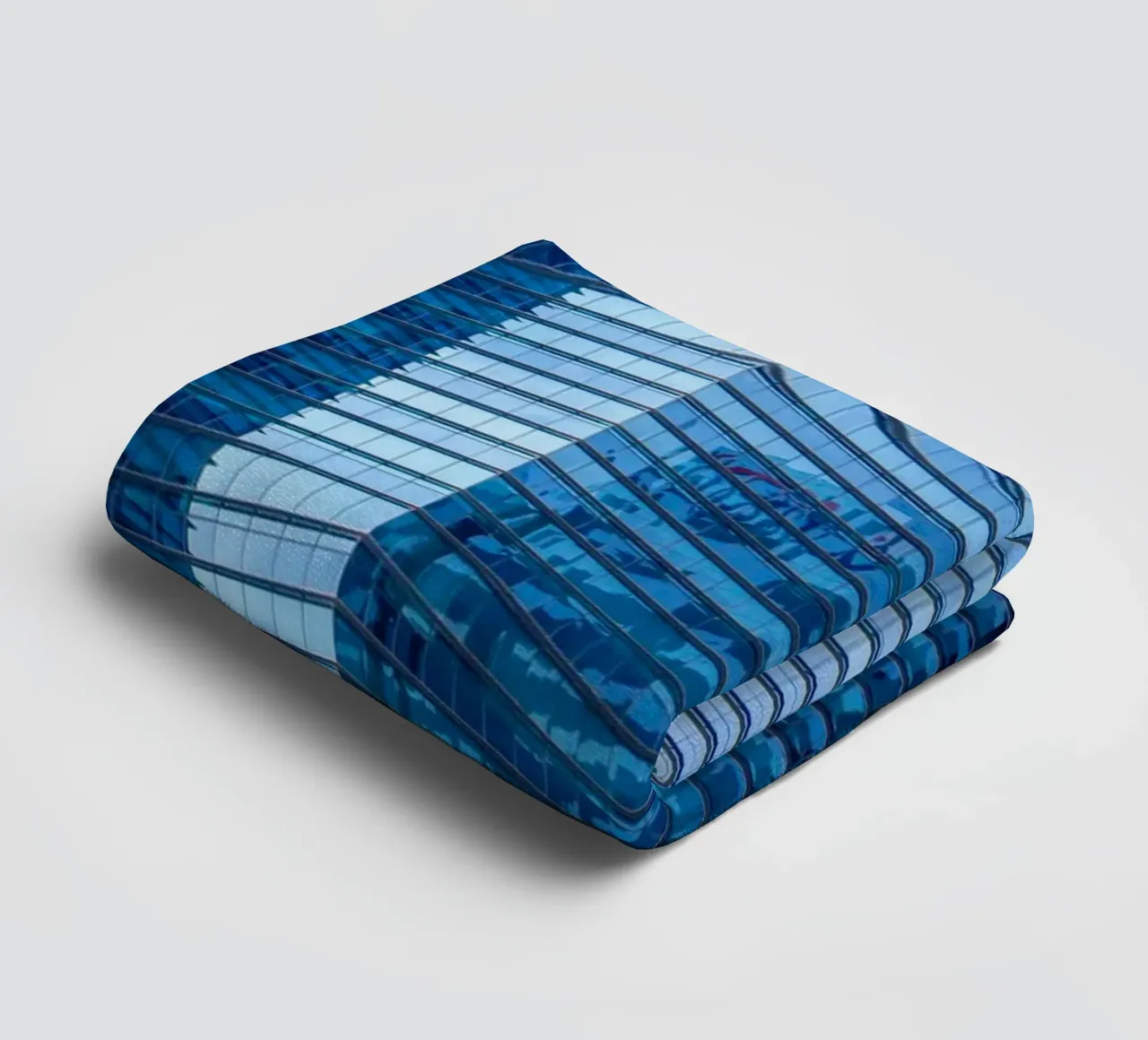 herbe à gratte-ciel serviette de bain de Bleu