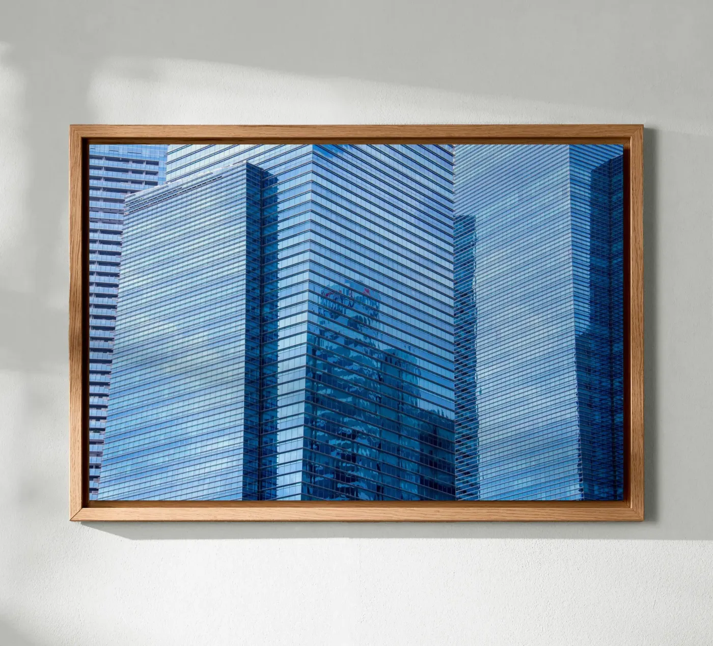 skyscraper grass canvas by Bleu