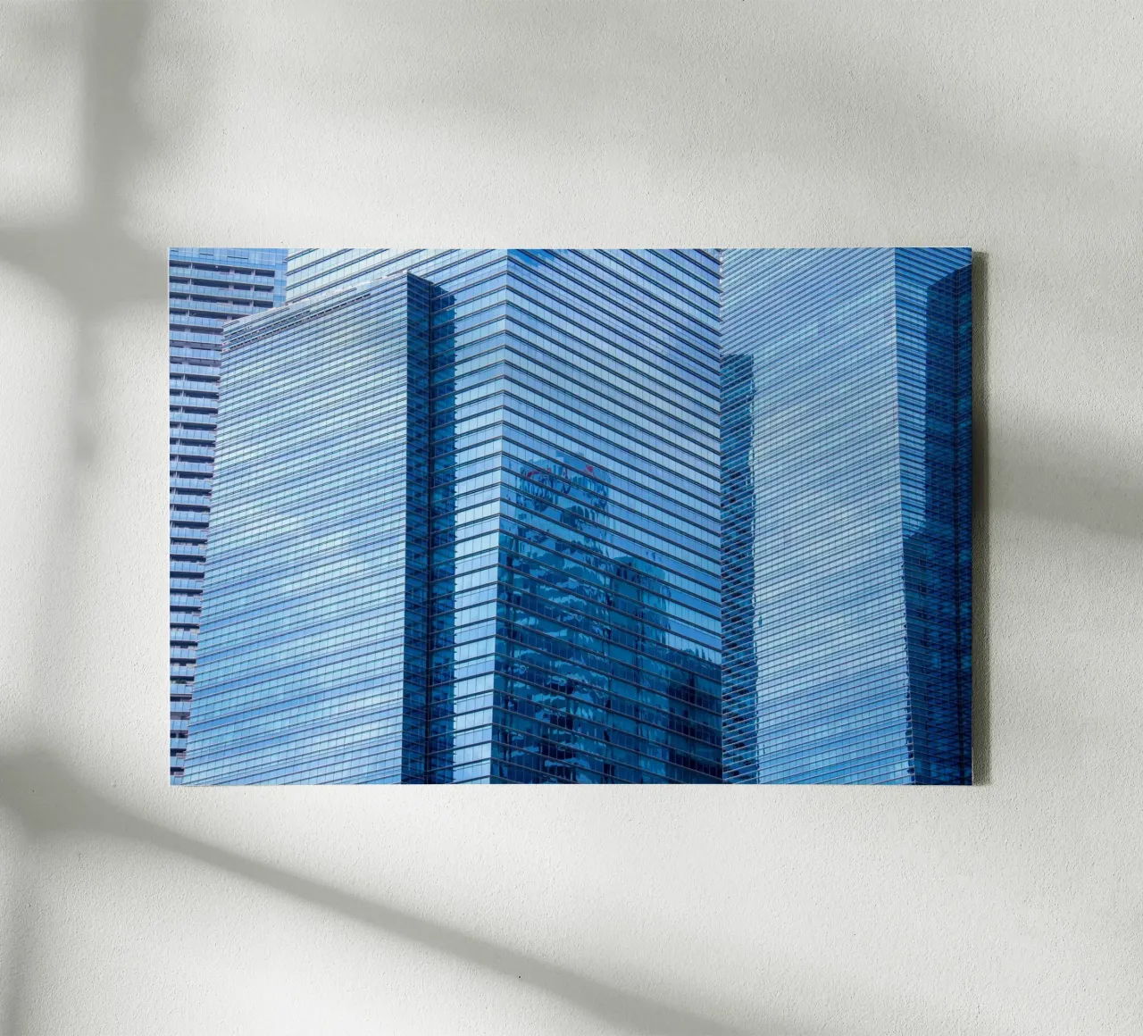 skyscraper grass canvas by Bleu