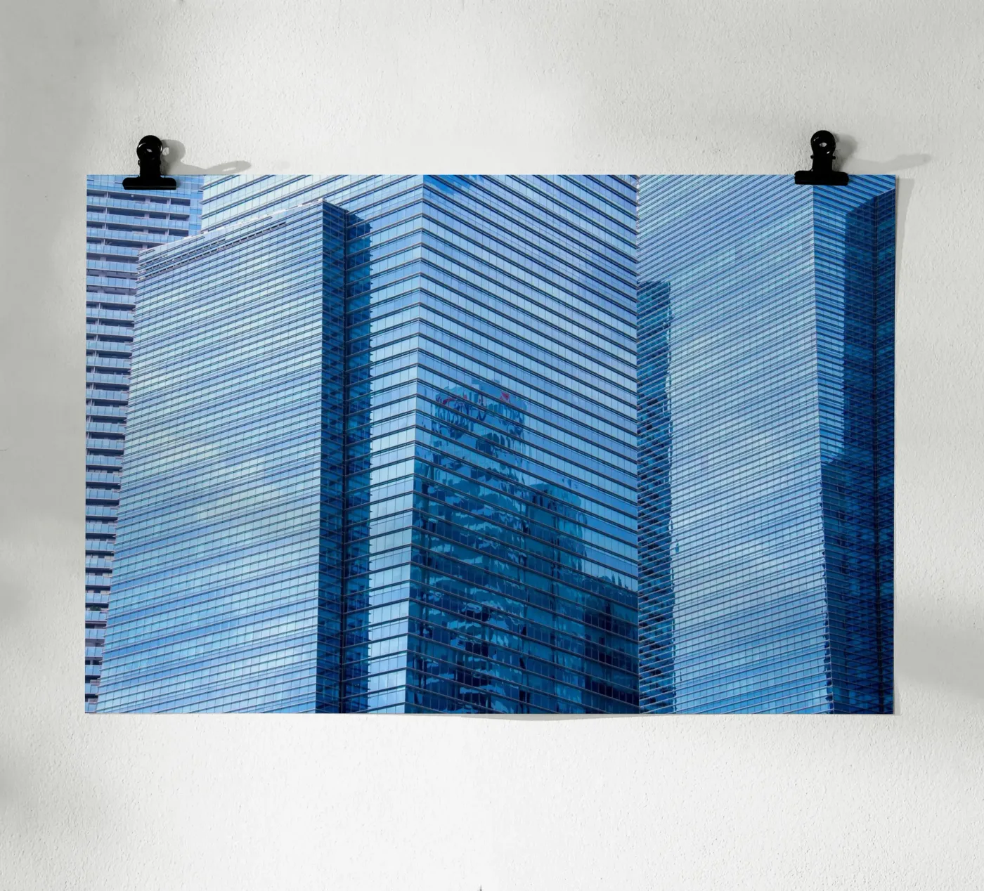 skyscraper grass poster by Bleu