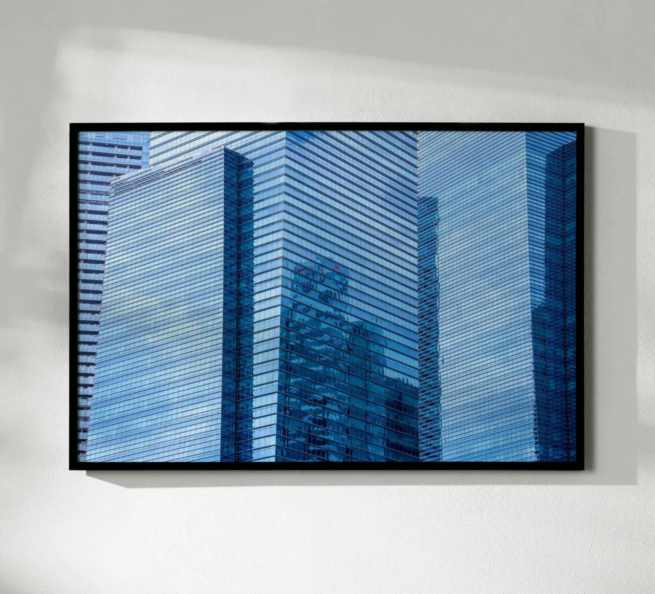 skyscraper grass poster by Bleu