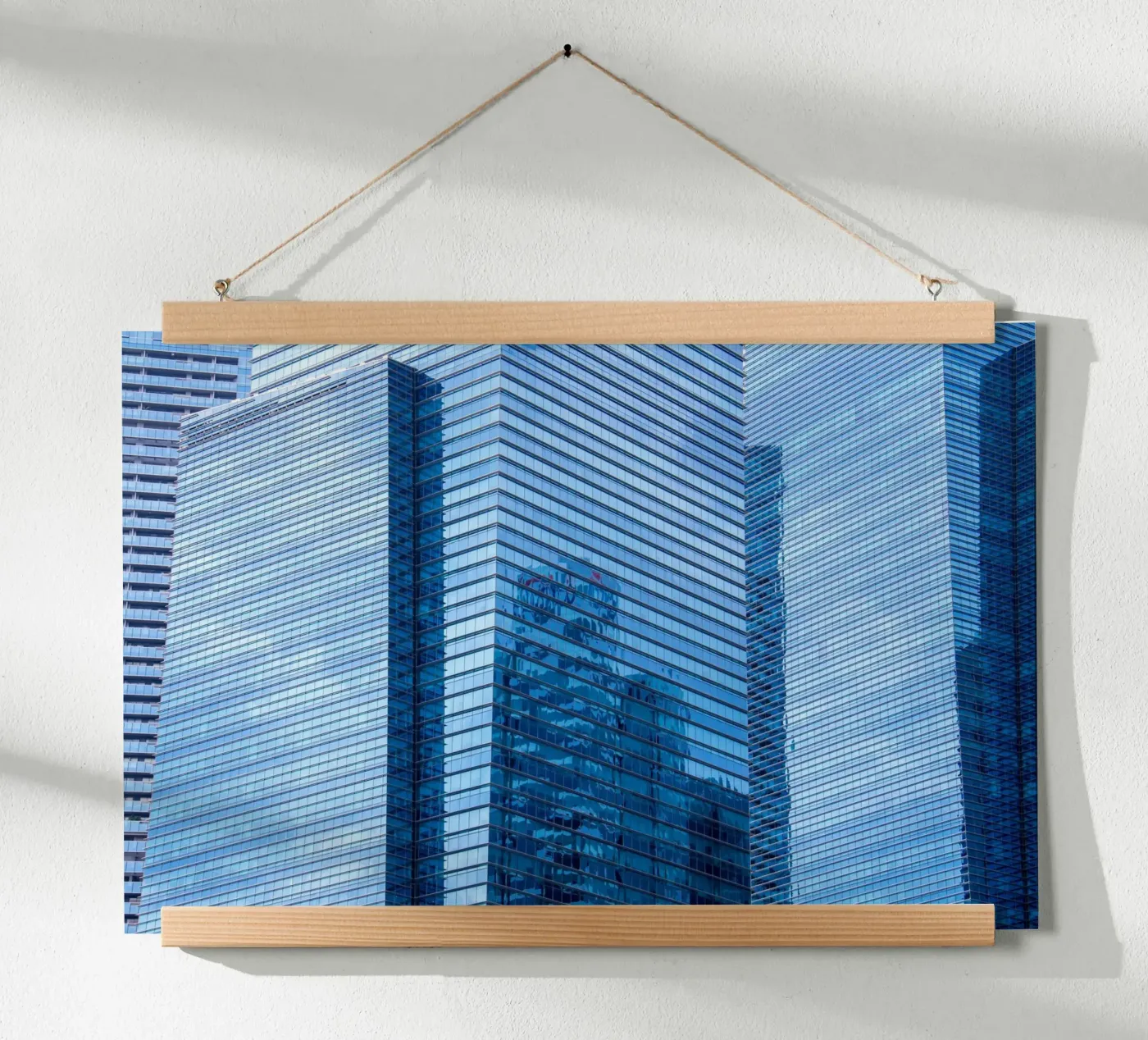 skyscraper grass poster by Bleu