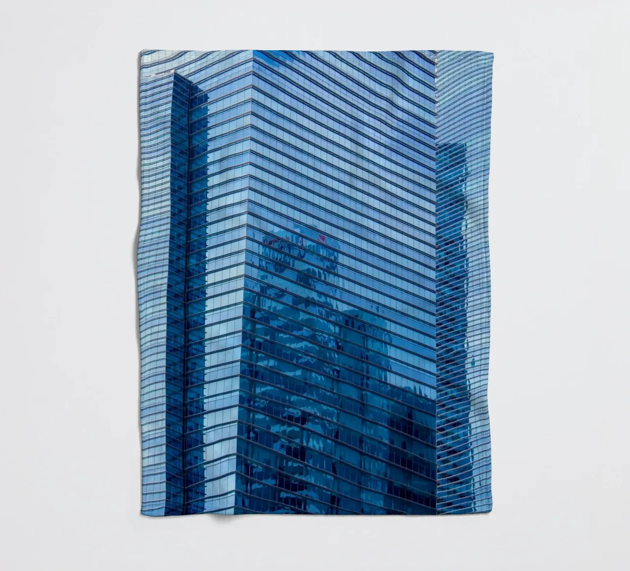 skyscraper grass fleece blanket by Bleu
