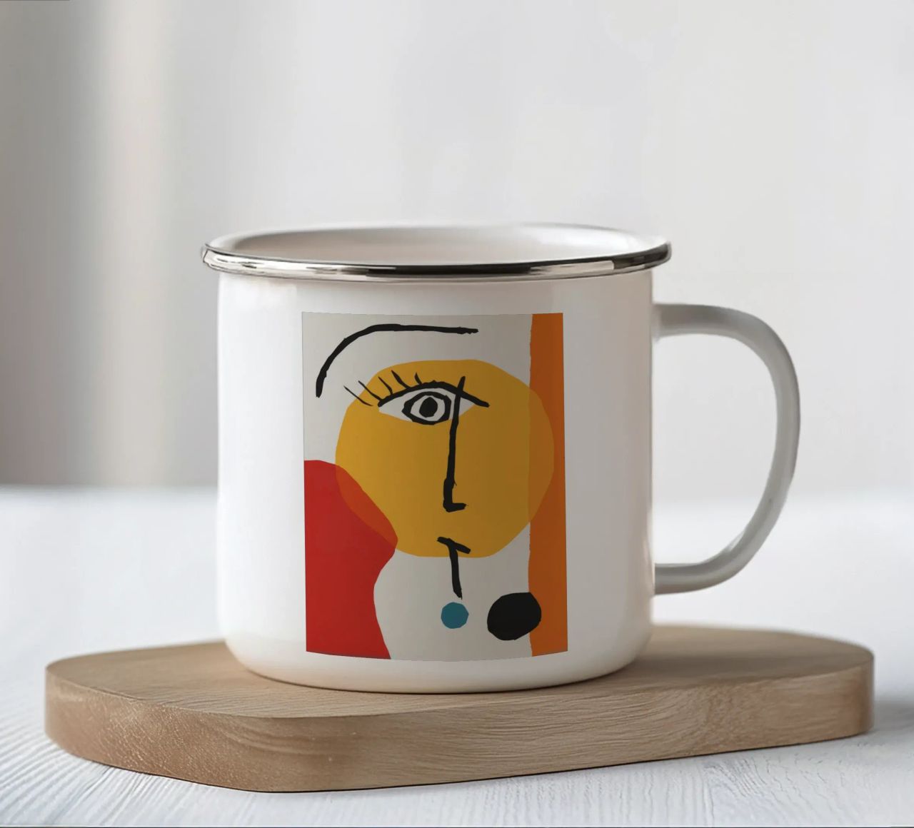 Visione cubista Audacia tazza in smalto da Terra Tone