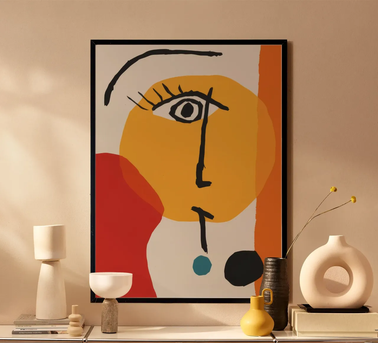 Visione cubista Audacia poster con telaio in plastica da Terra Tone