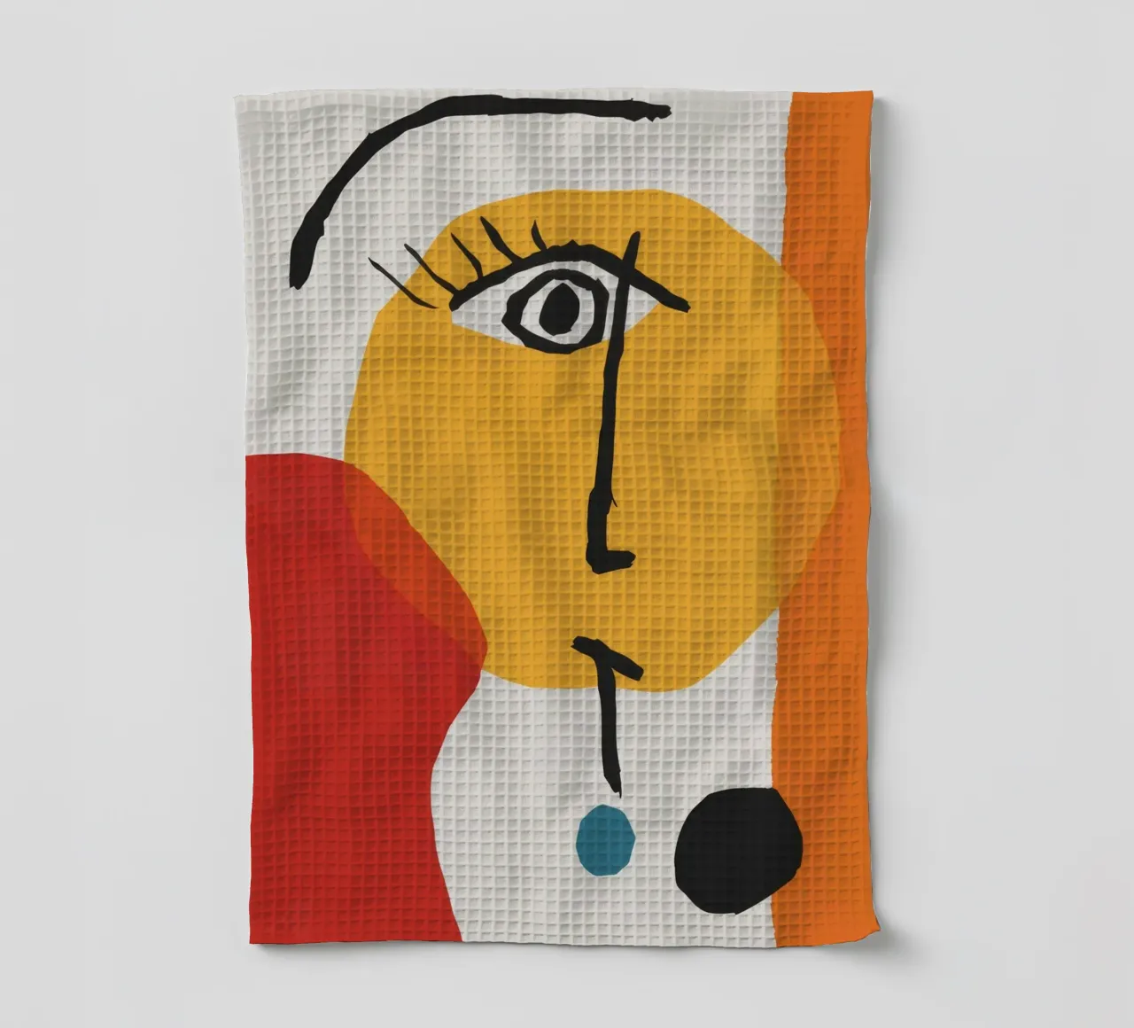 Atrevimiento Cubist Visage paño de cocina de Terra Tone