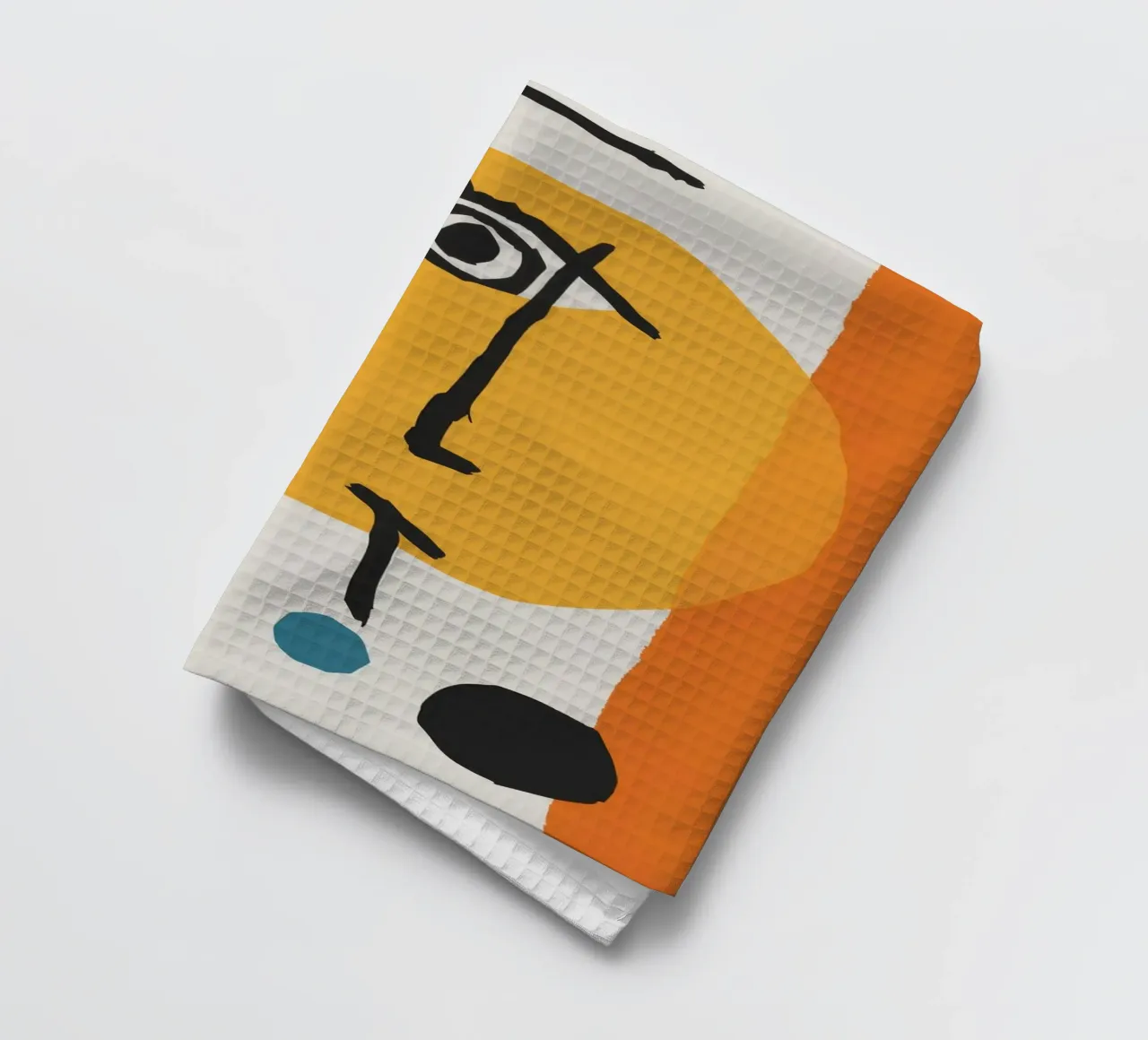 Atrevimiento Cubist Visage paño de cocina de Terra Tone