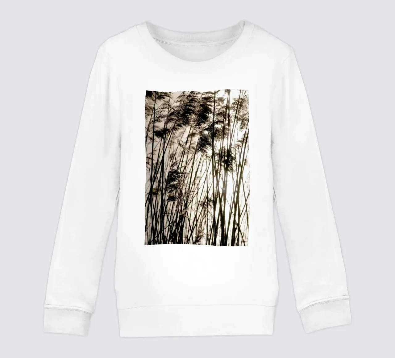 Grasses In The Golden Sunset kids sweatshirt by Studio Nahili