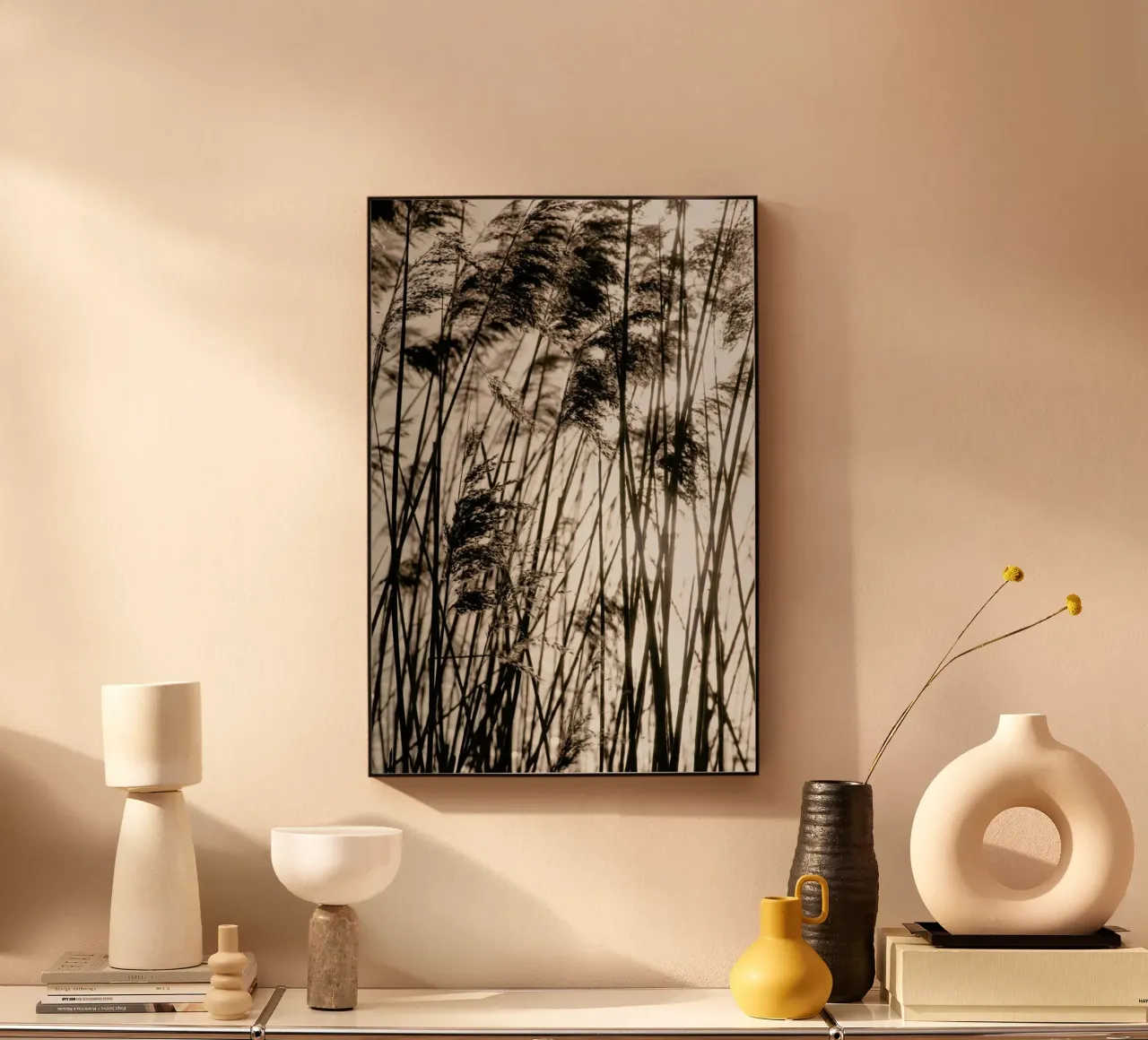 Grasses In The Golden Sunset alu-dibond by Studio Nahili