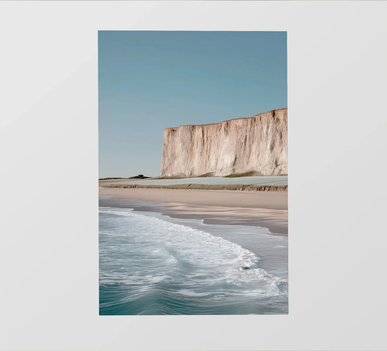 Paesaggio delle scogliere e della spiaggia telo in pvc da Indigo Tides Art