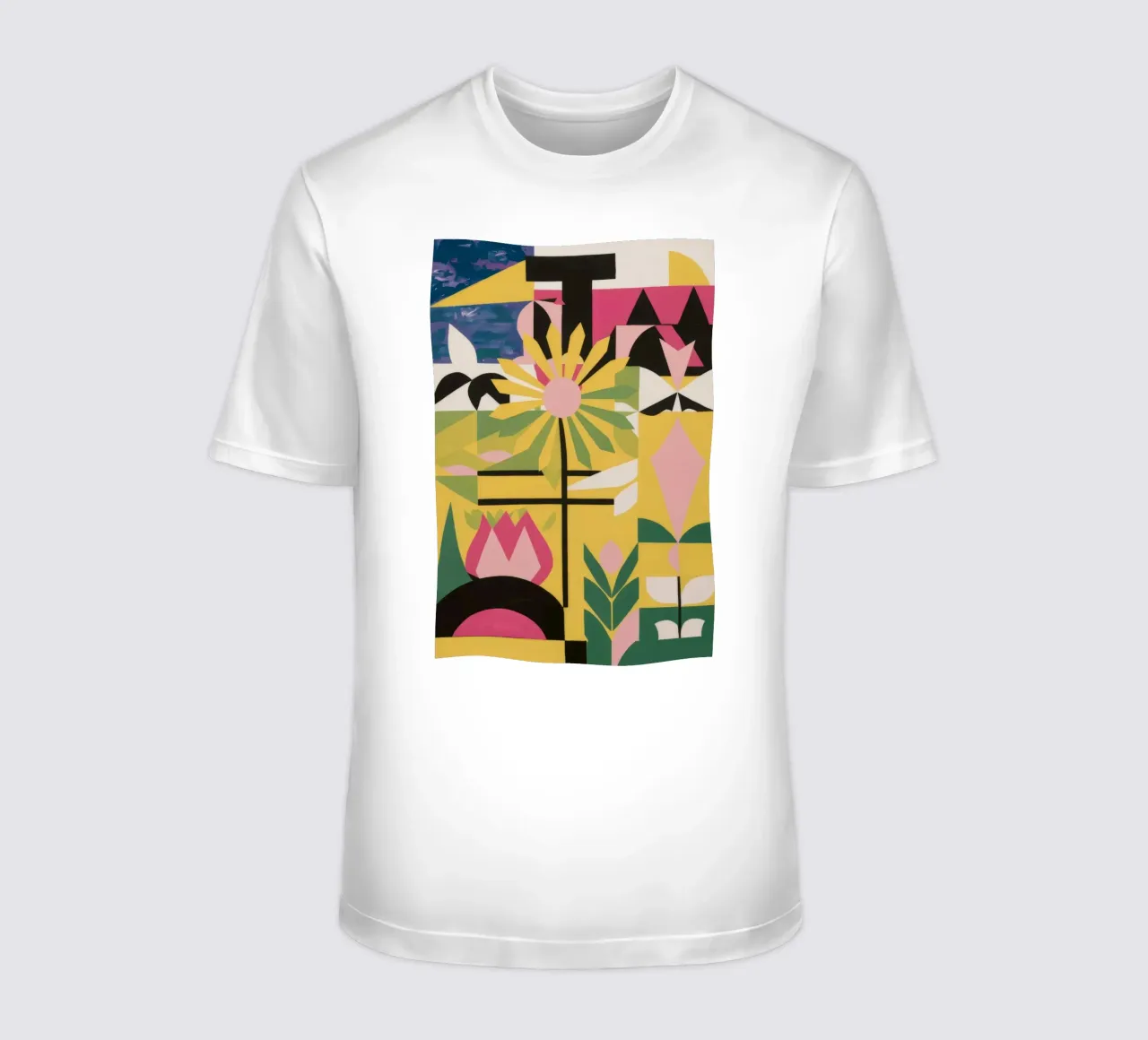 Fragmentiertes Blumentotem T-Shirt von Terra Tone