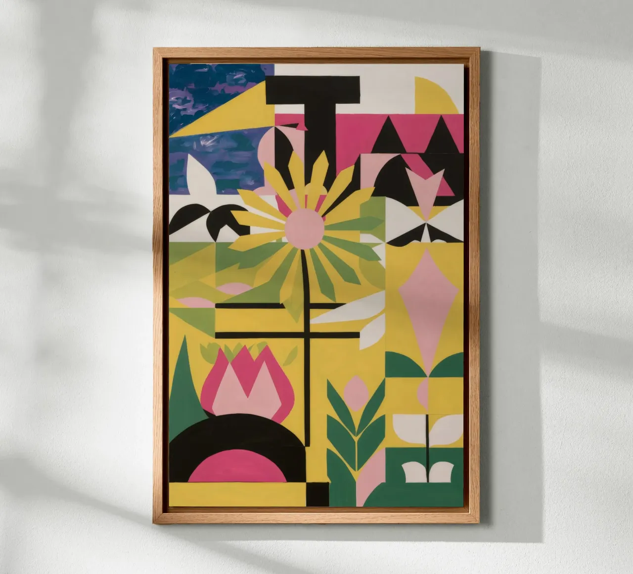 Totem floreale frammentato alluminio dibond da Terra Tone