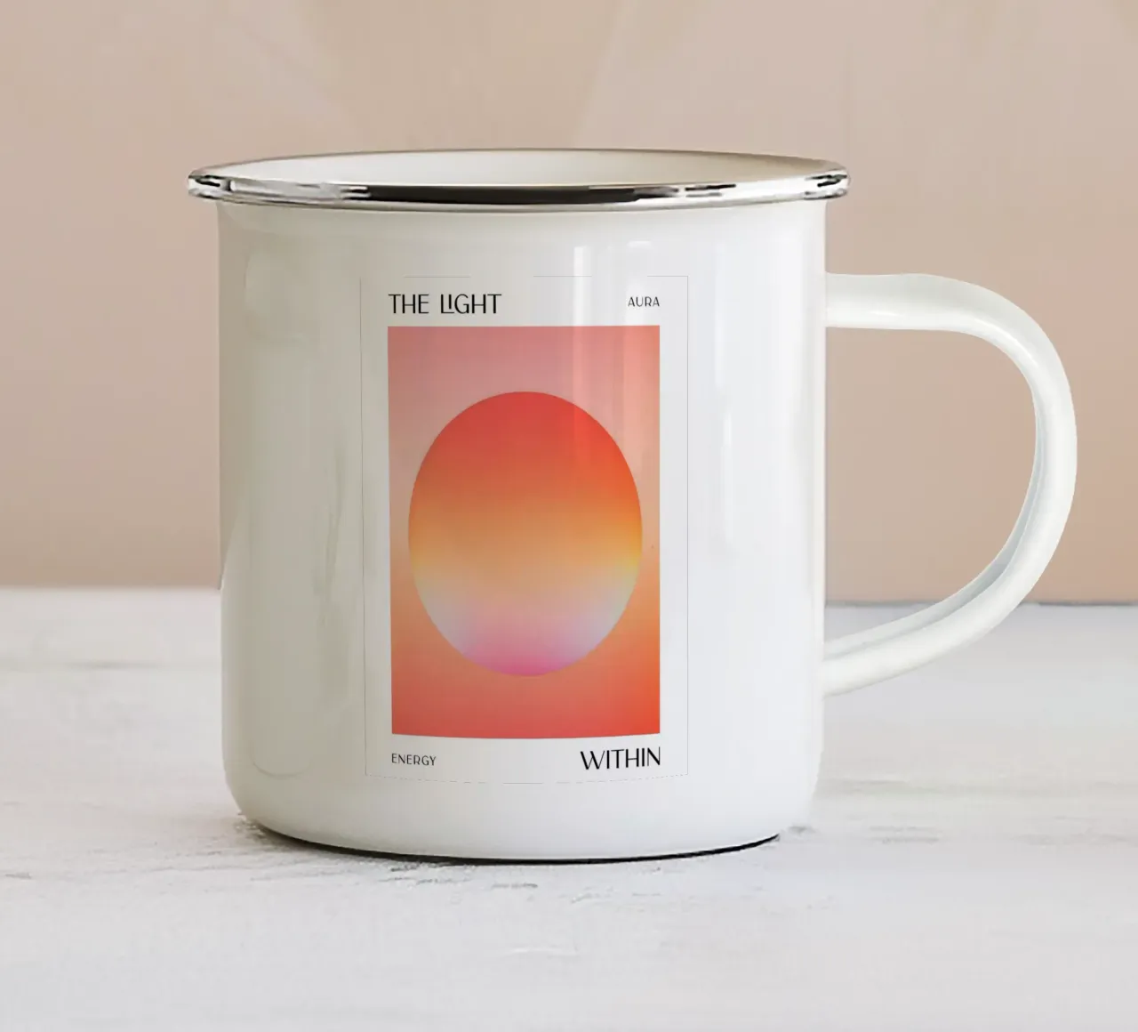 La luce dentro di noi tazza in smalto da 83oranges