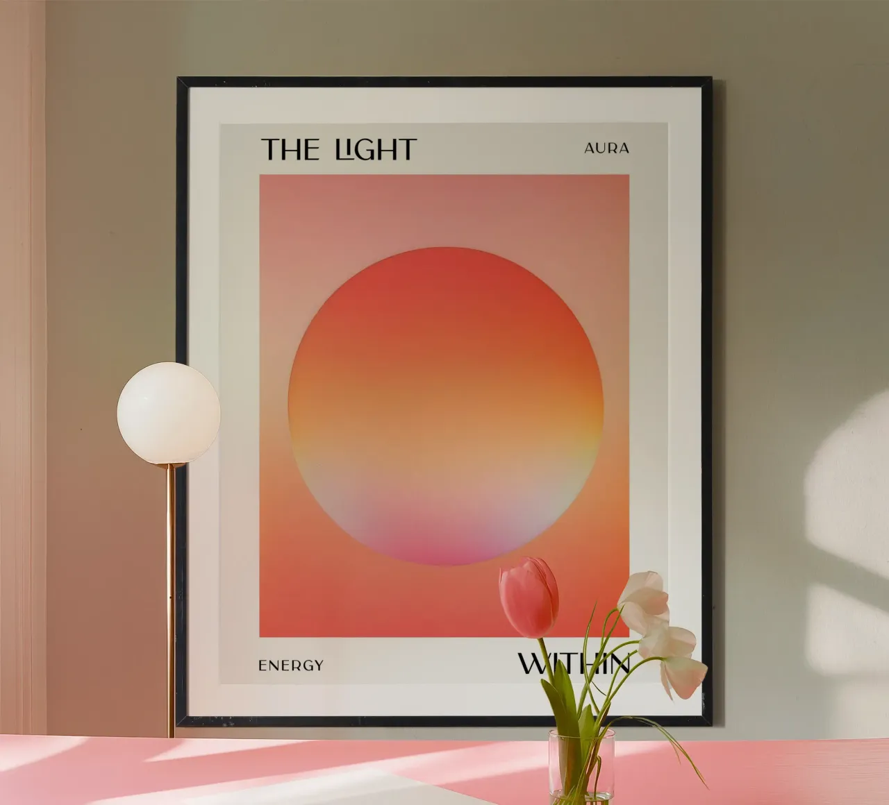 La luce dentro di noi poster con telaio in alluminio da 83oranges