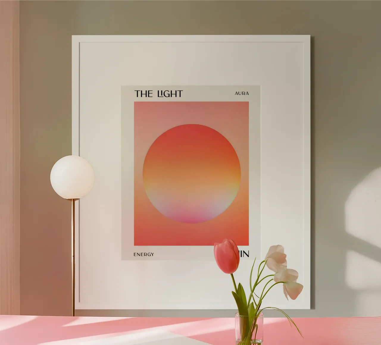 La luce dentro di noi poster con telaio in alluminio da 83oranges
