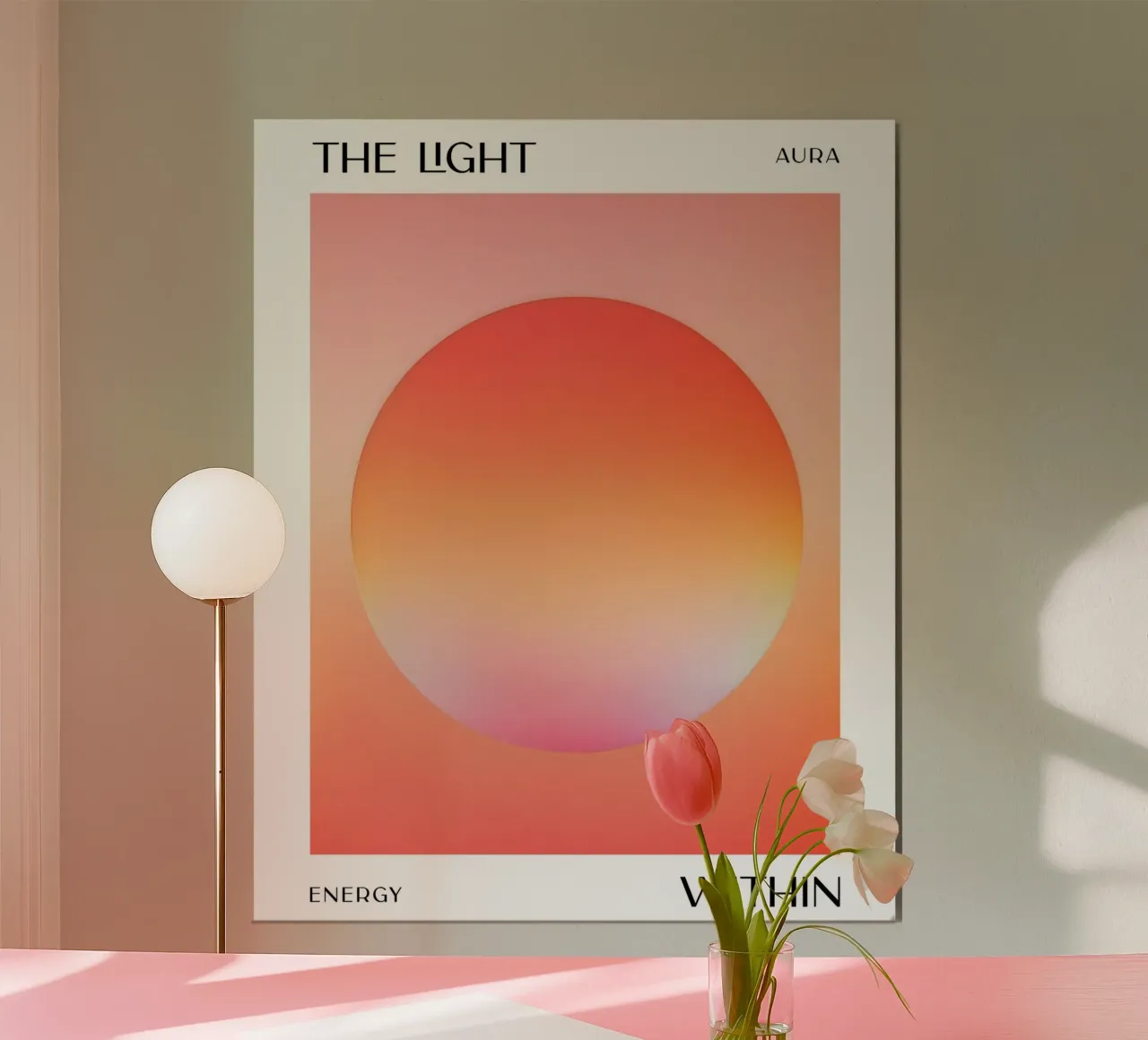 La luce dentro di noi poster con telaio in alluminio da 83oranges