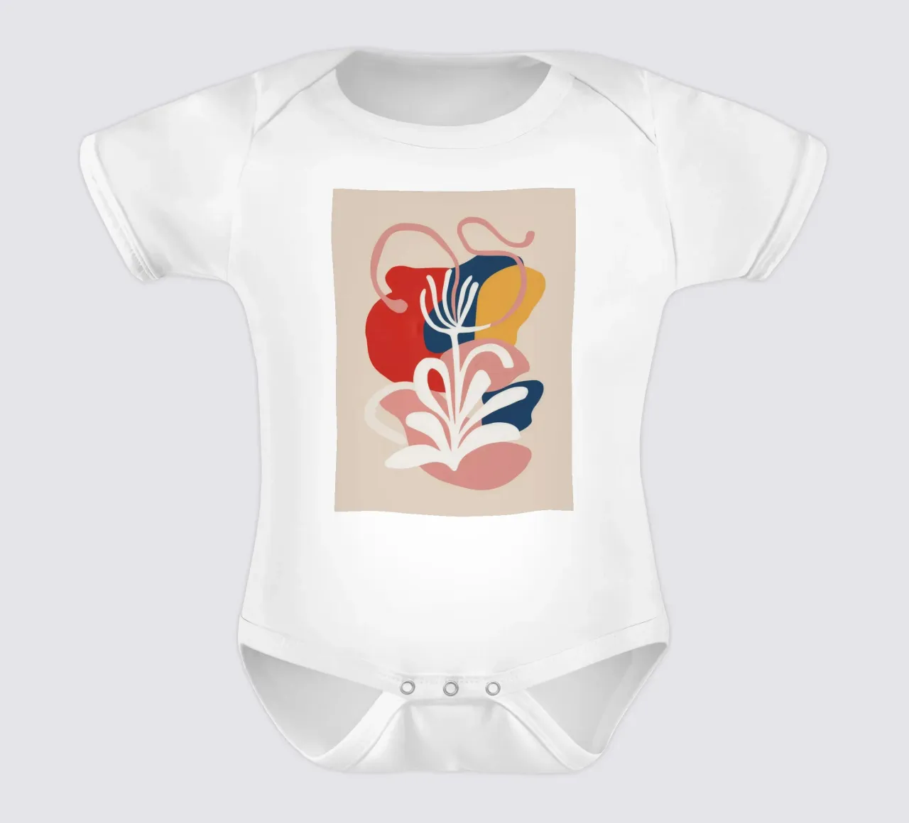 Ätherische Form Garten Kurzarm Babybody von Terra Tone