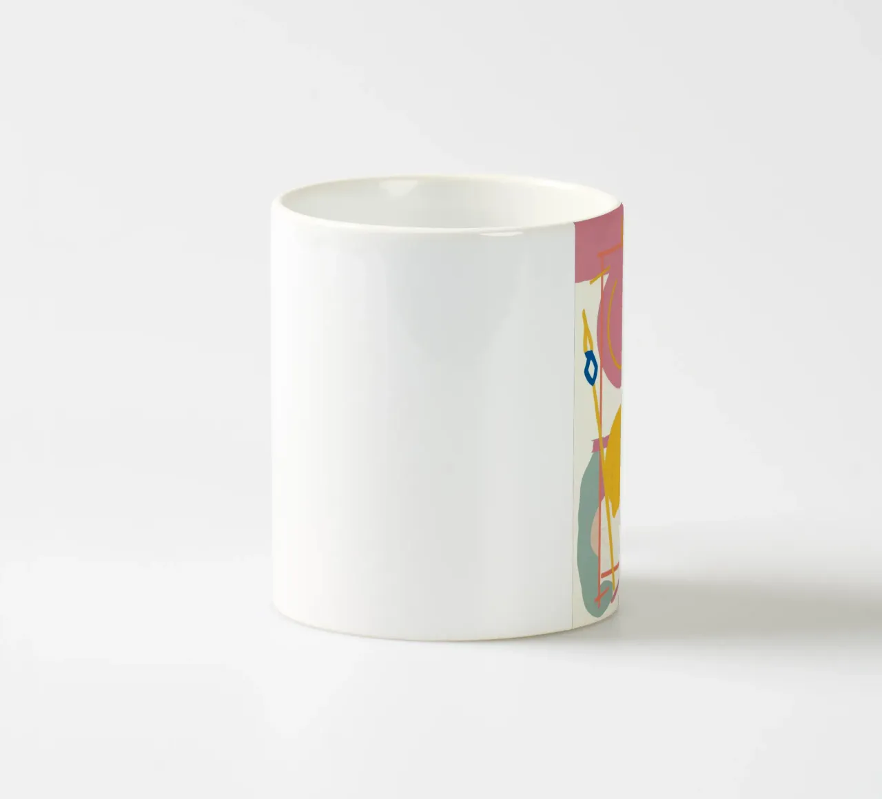 Colore primario del fogliame tazza in ceramica da Terra Tone