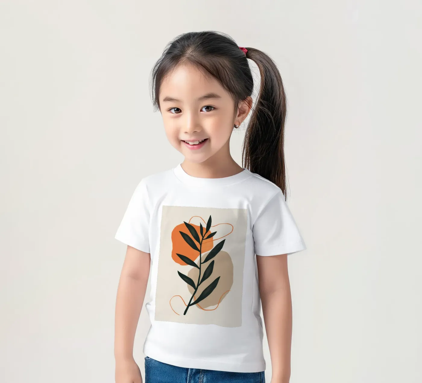 Boheems blad studie kinder t-shirt van Terra Tone