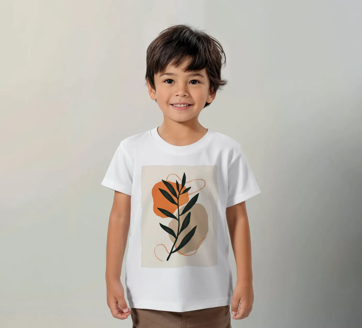 Boheems blad studie kinder t-shirt van Terra Tone