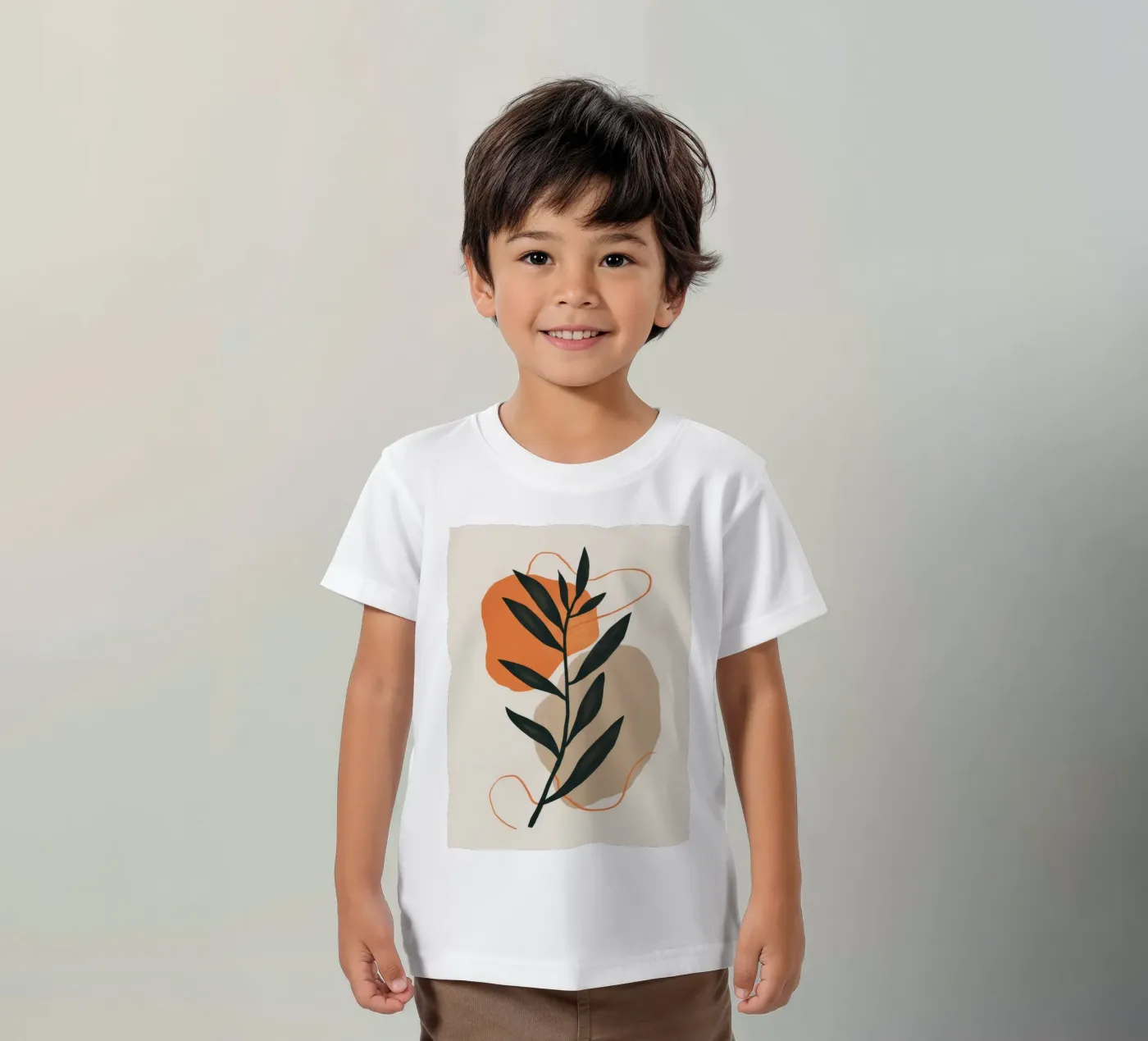 Boheems blad studie kinder t-shirt van Terra Tone